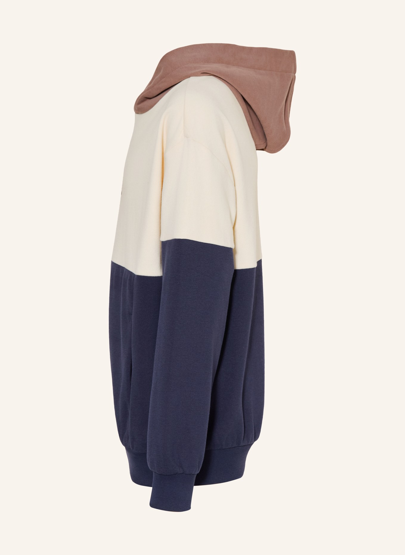 s.Oliver RED Hoodie: CREME / HELLBRAUN / DUNKELBLAU