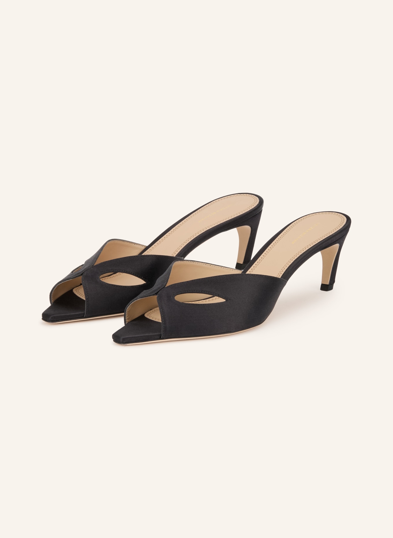VICTORIA BECKHAM Muiltjes HARLOW MASK met uitsnijdingen: ZWART