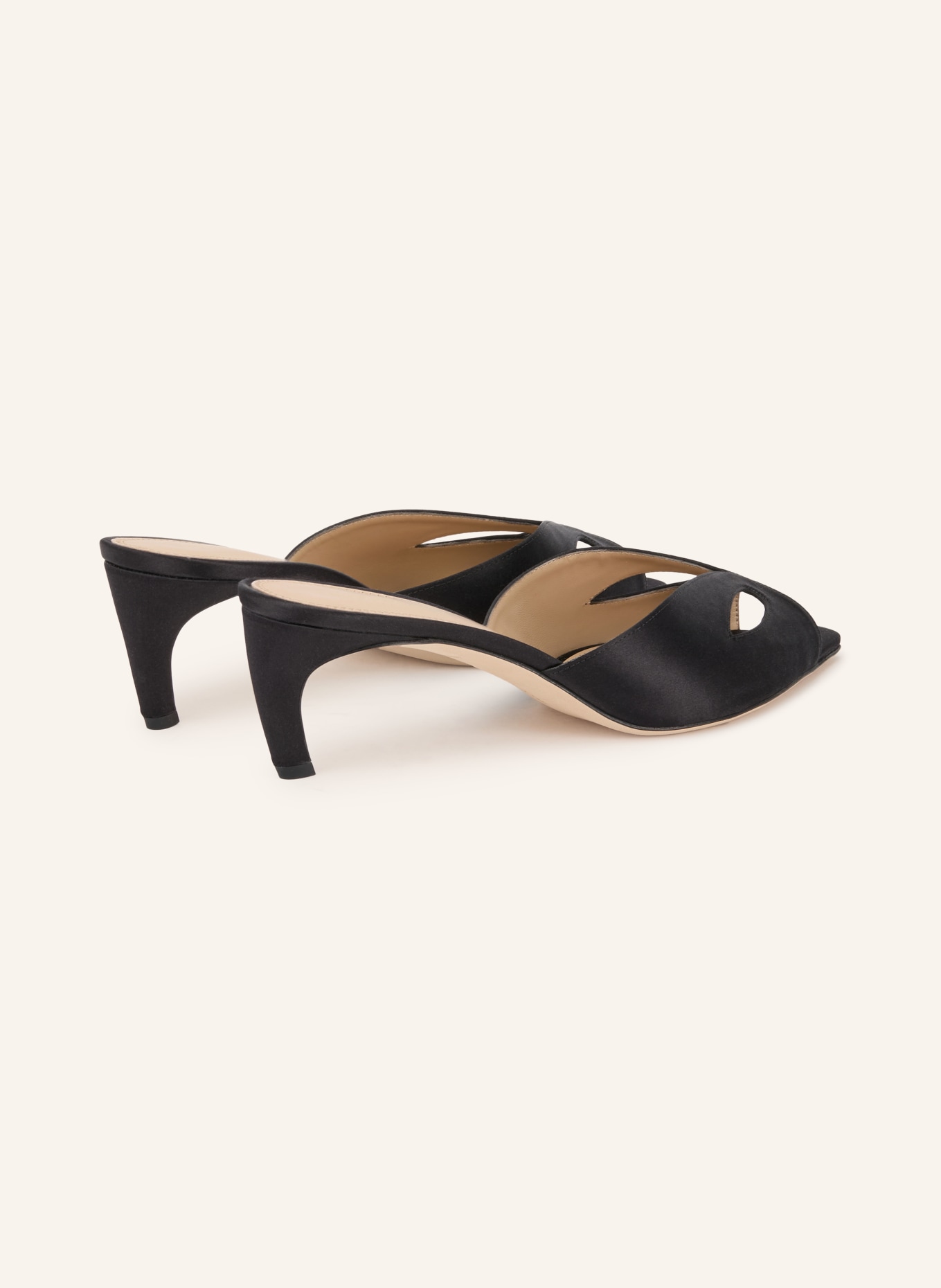 VICTORIA BECKHAM Muiltjes HARLOW MASK met uitsnijdingen: ZWART