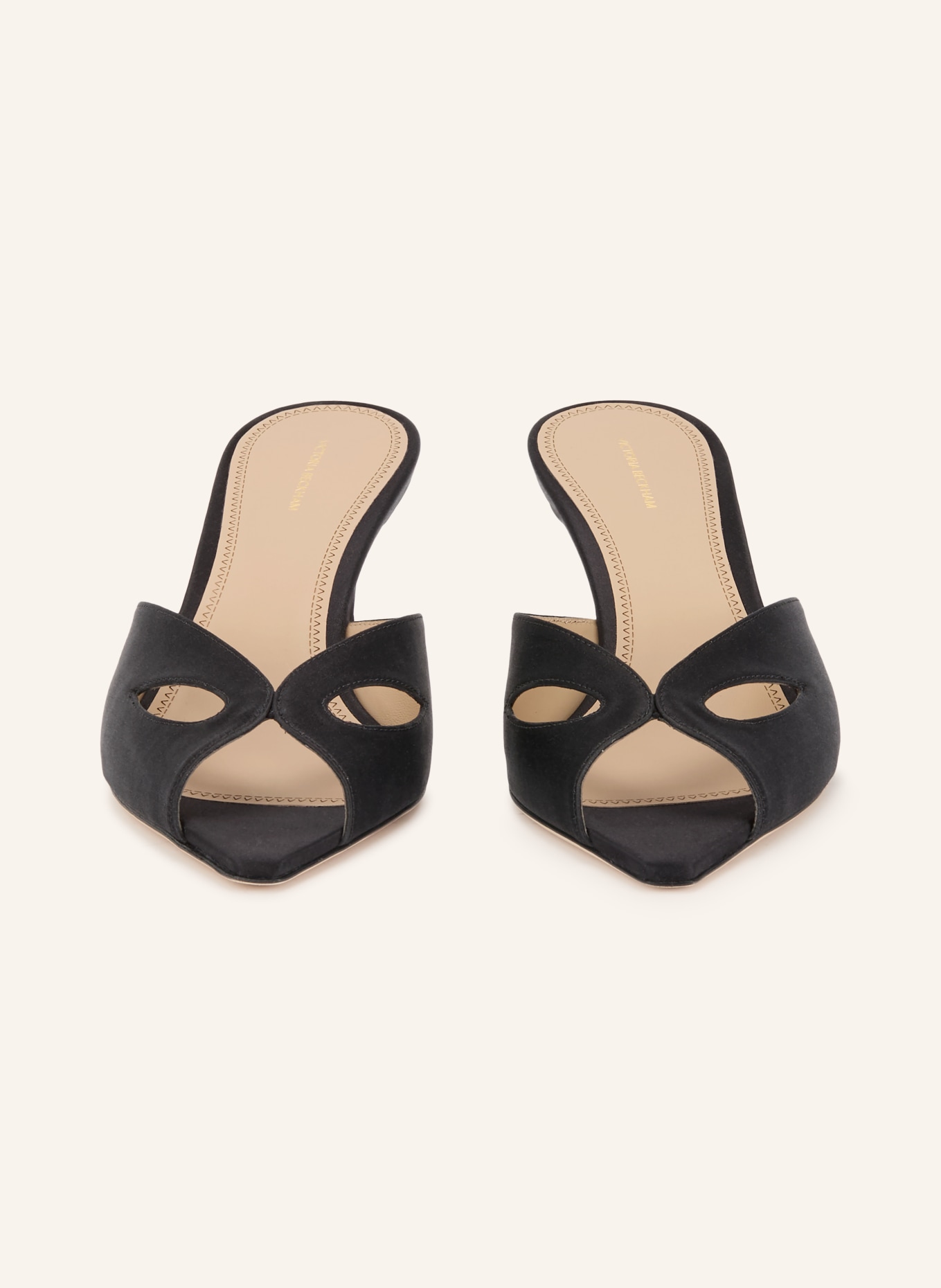 VICTORIA BECKHAM Muiltjes HARLOW MASK met uitsnijdingen: ZWART