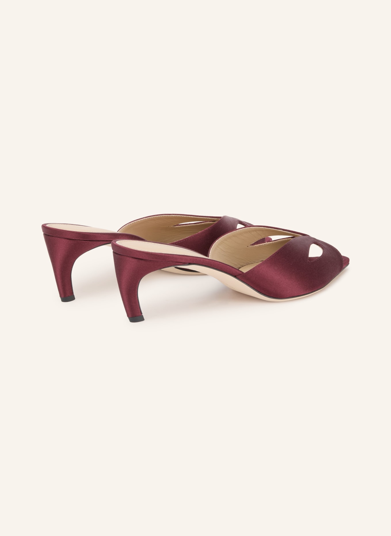 VICTORIA BECKHAM Muiltjes HARLOW MASK met uitsnijdingen: DONKERROOD