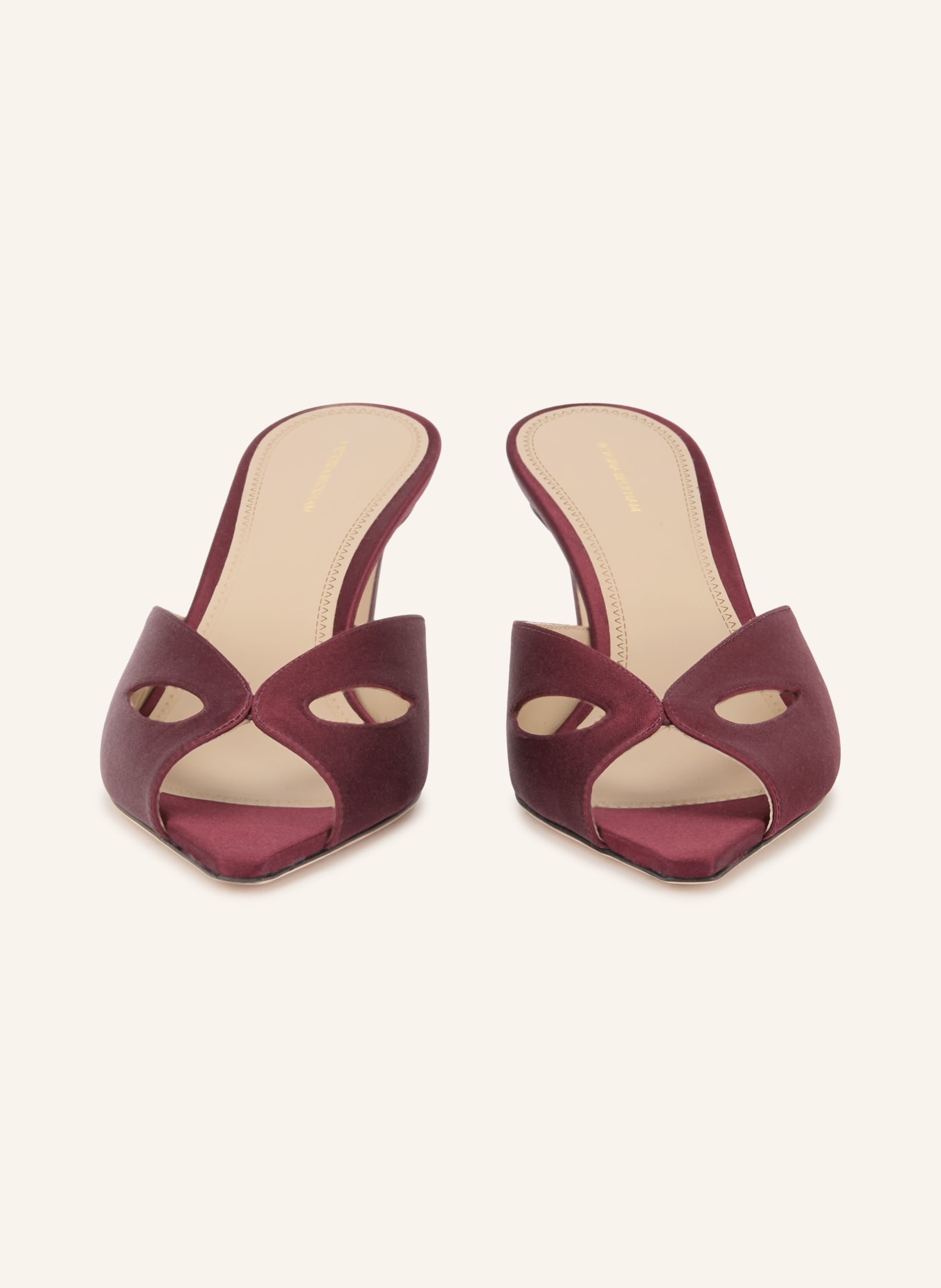 VICTORIA BECKHAM Muiltjes HARLOW MASK met uitsnijdingen: DONKERROOD