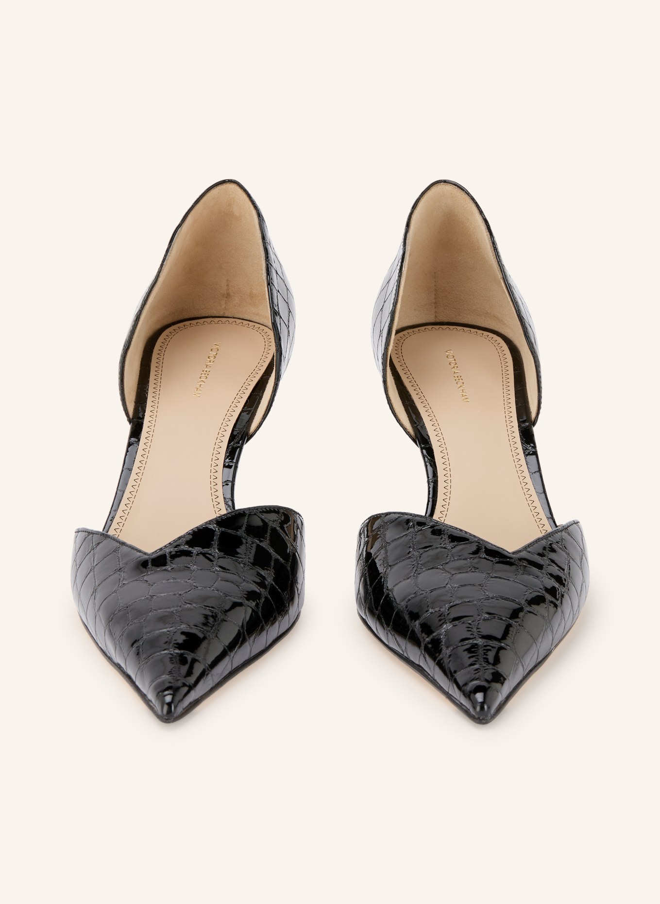 VICTORIA BECKHAM Lack-Pumps VICTORIA ANGLE D'ORSAY: SCHWARZ