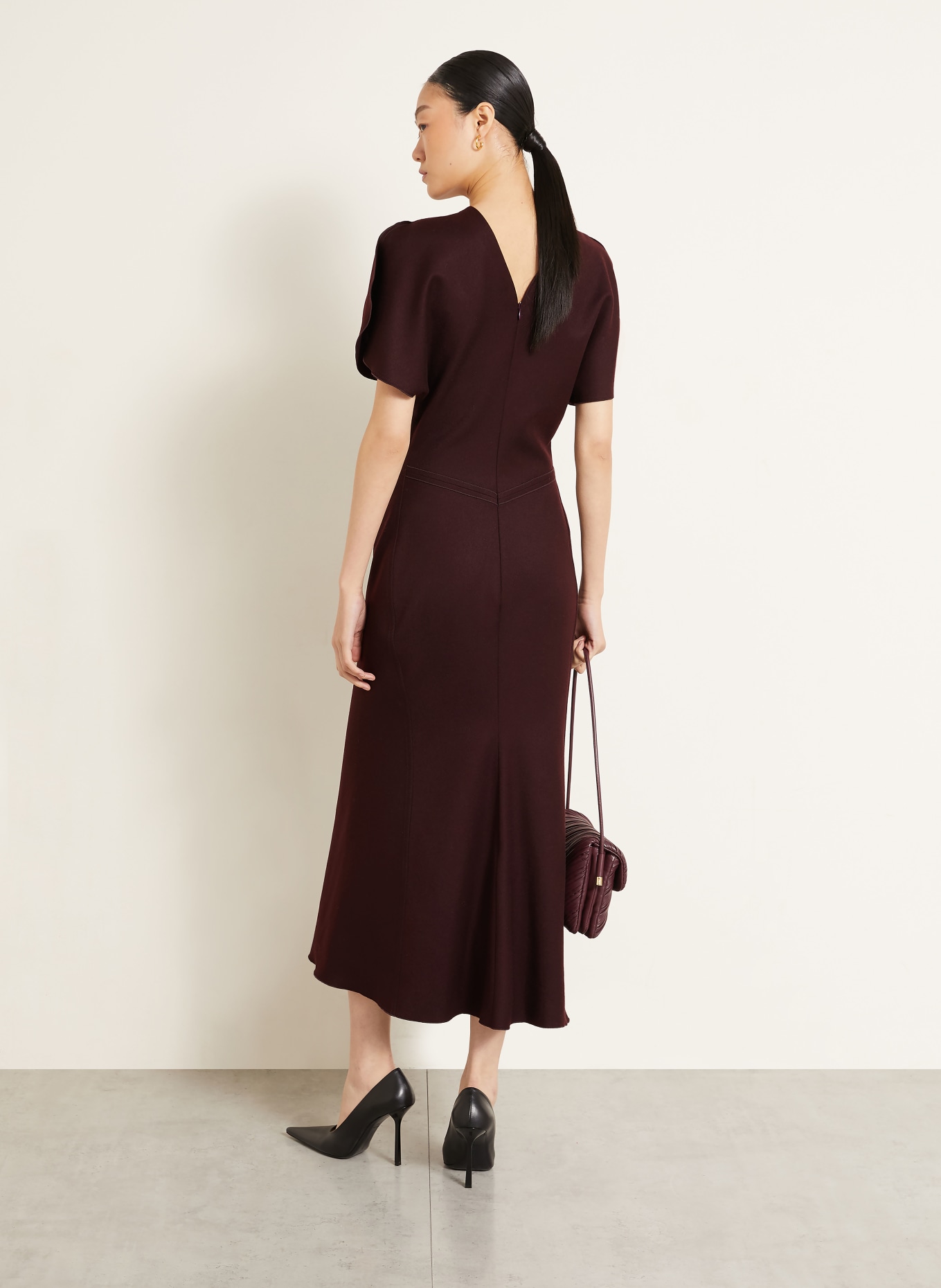 VICTORIA BECKHAM Rochie de cocktail BELA: MOV ÎNCHIS