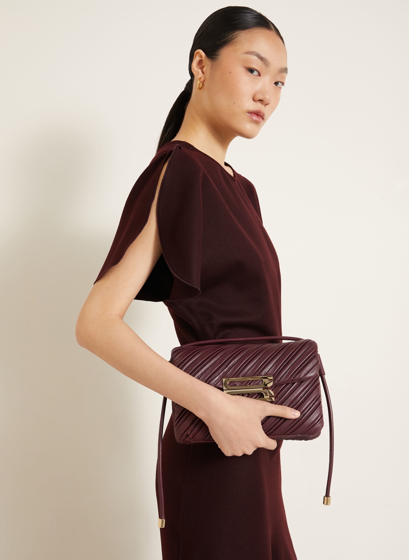 VICTORIA BECKHAM Rochie de cocktail BELA: MOV ÎNCHIS