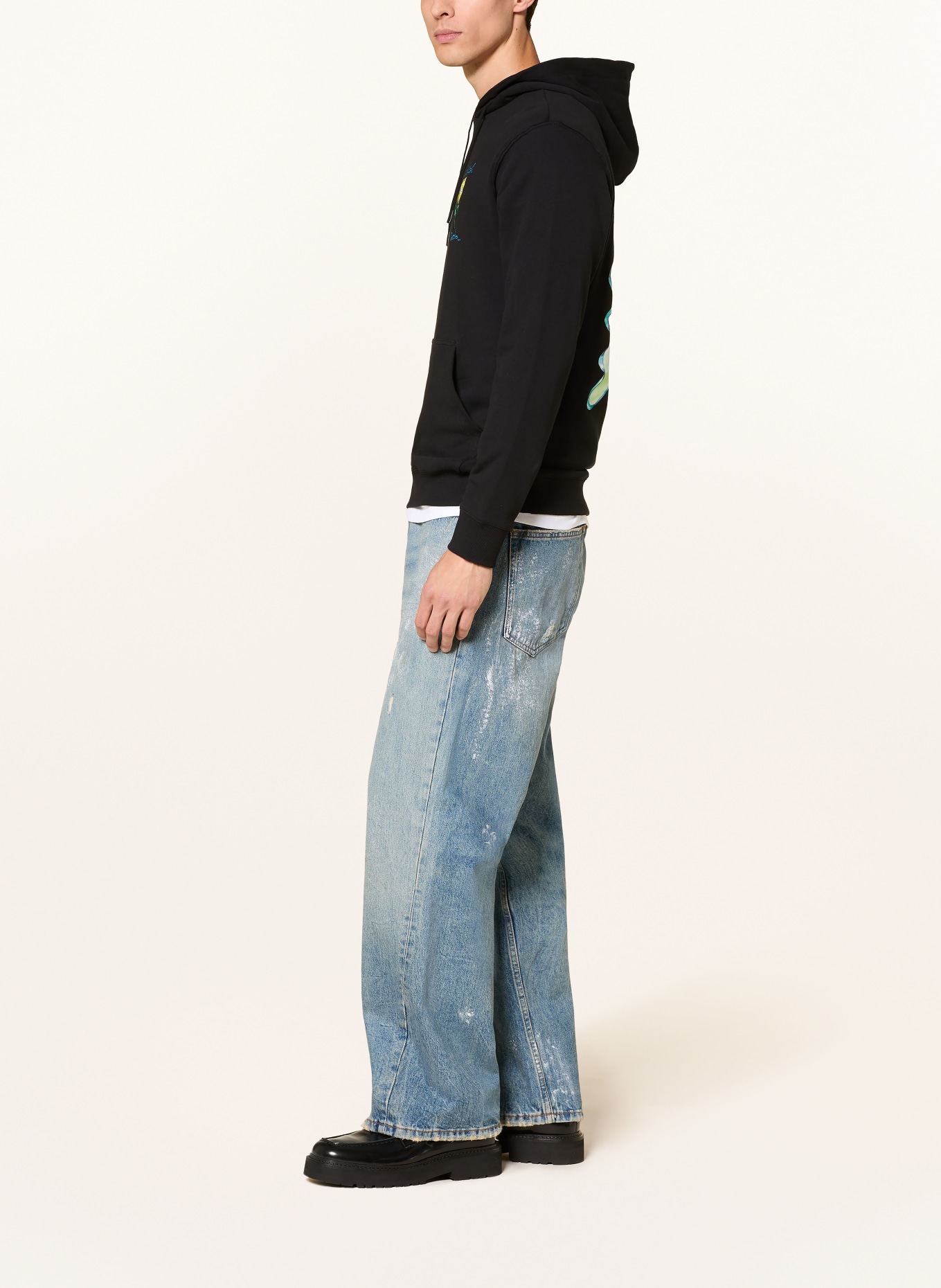 SCOTCH & SODA Hoodie: SCHWARZ / GELB / GRÜN