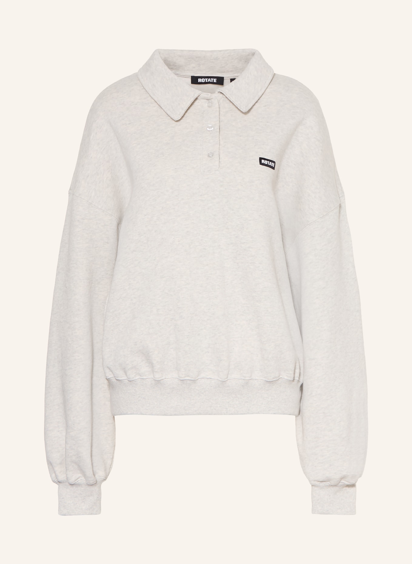 ROTATE Sweatshirt: LICHTGRIJS