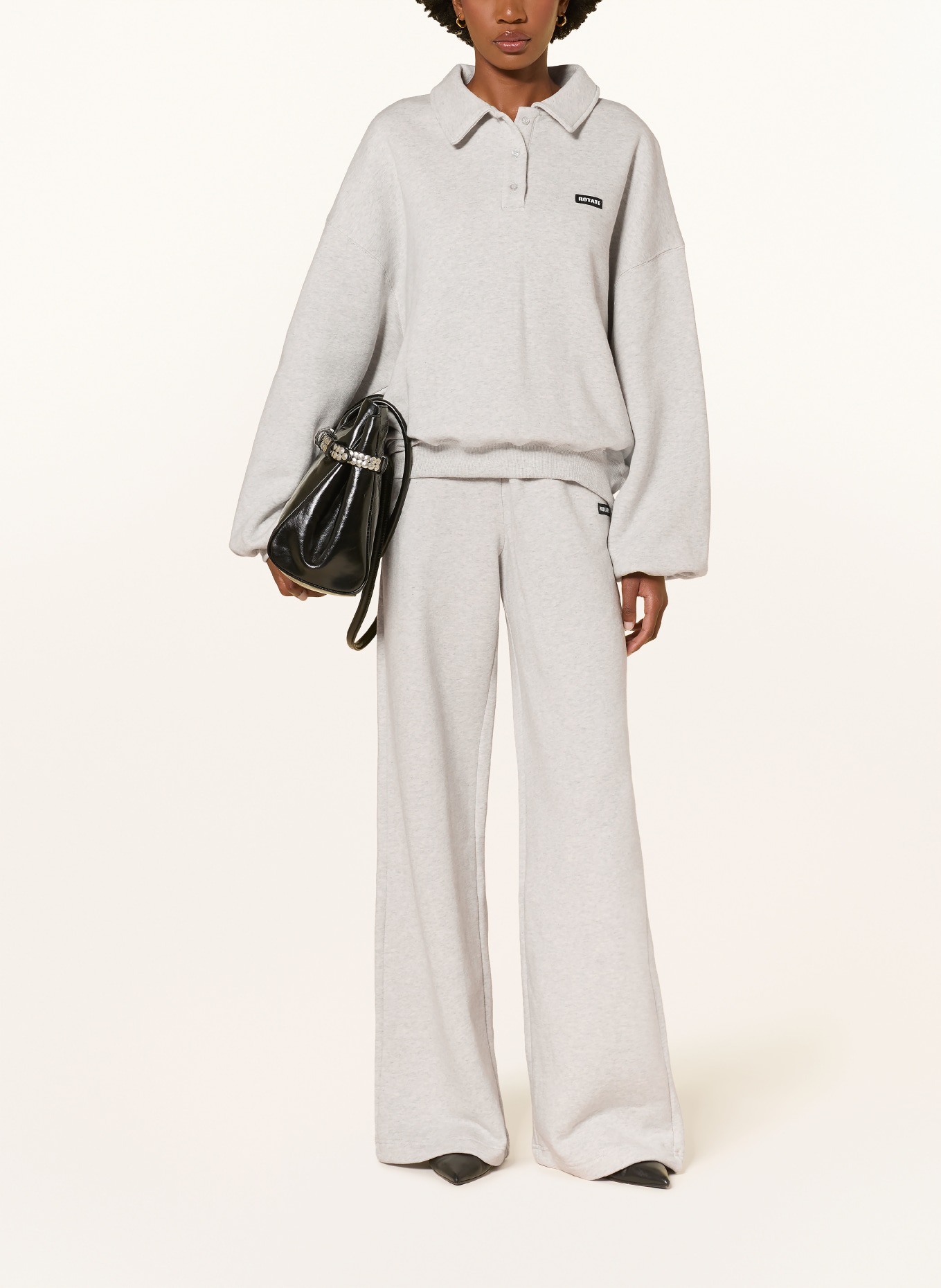 ROTATE Sweatshirt: LICHTGRIJS