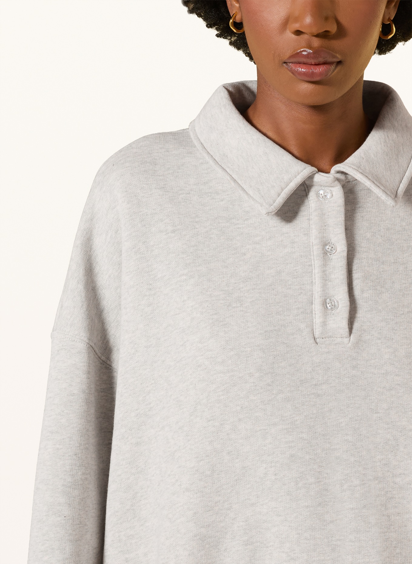 ROTATE Sweatshirt: LICHTGRIJS
