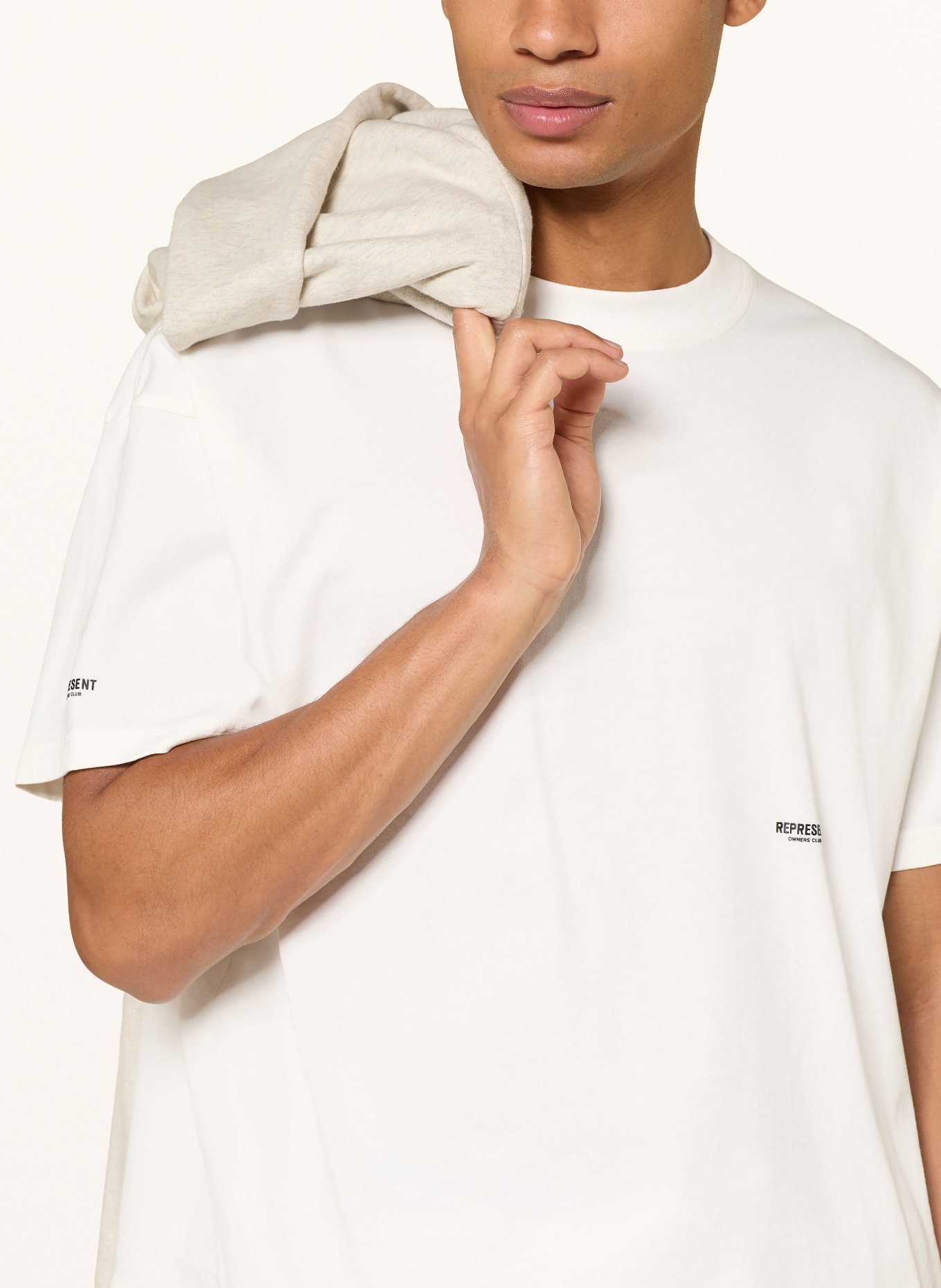 REPRESENT T-shirt: WHITE / BLACK
