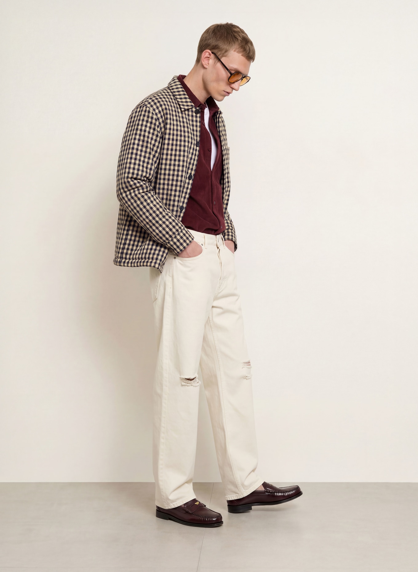 DRÔLE DE MONSIEUR Surveste: BEIGE / ROUGE / BLEU FONCÉ