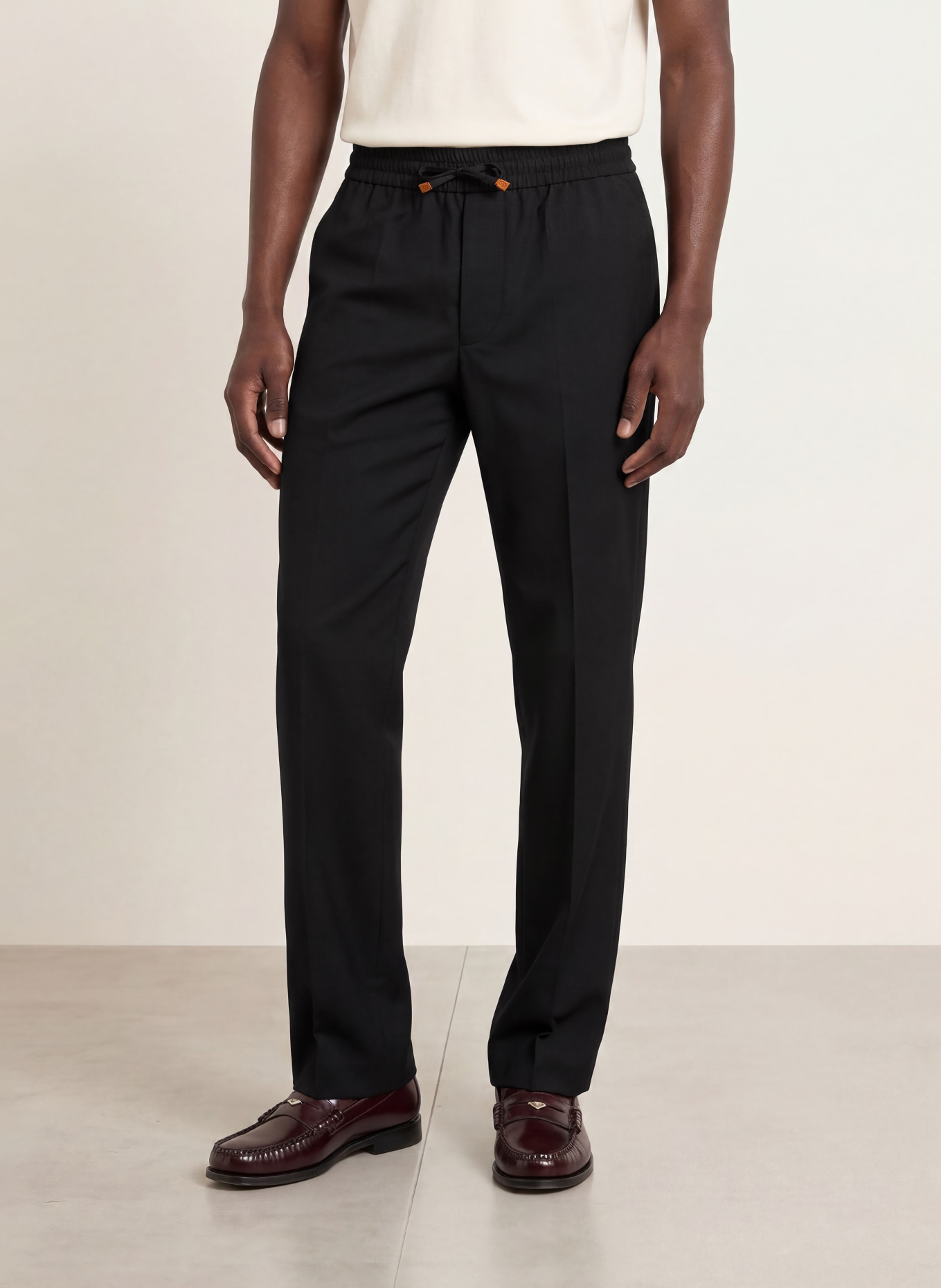 DRÔLE DE MONSIEUR Broek in joggingstijl, regular fit: ZWART