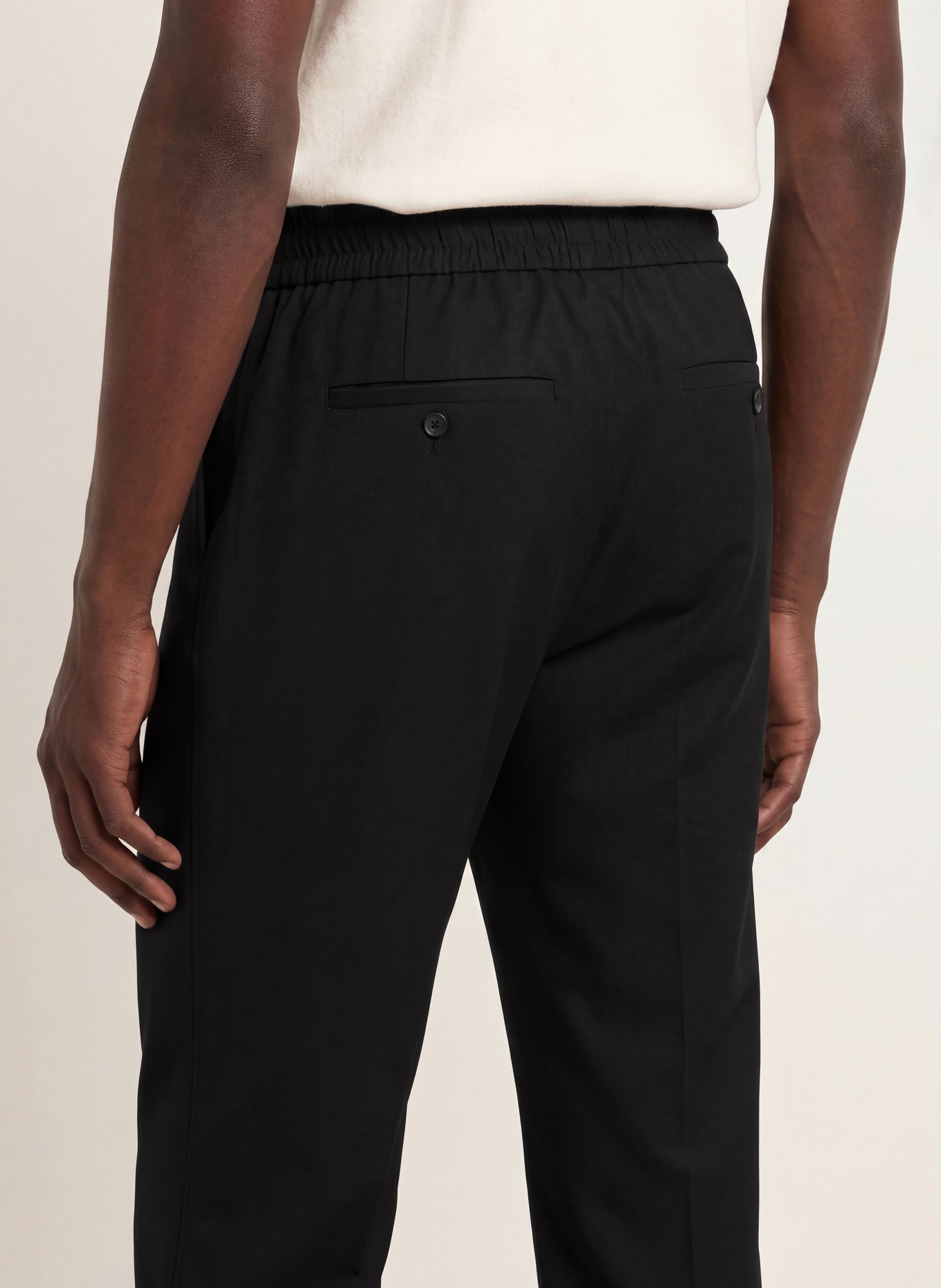 DRÔLE DE MONSIEUR Broek in joggingstijl, regular fit: ZWART
