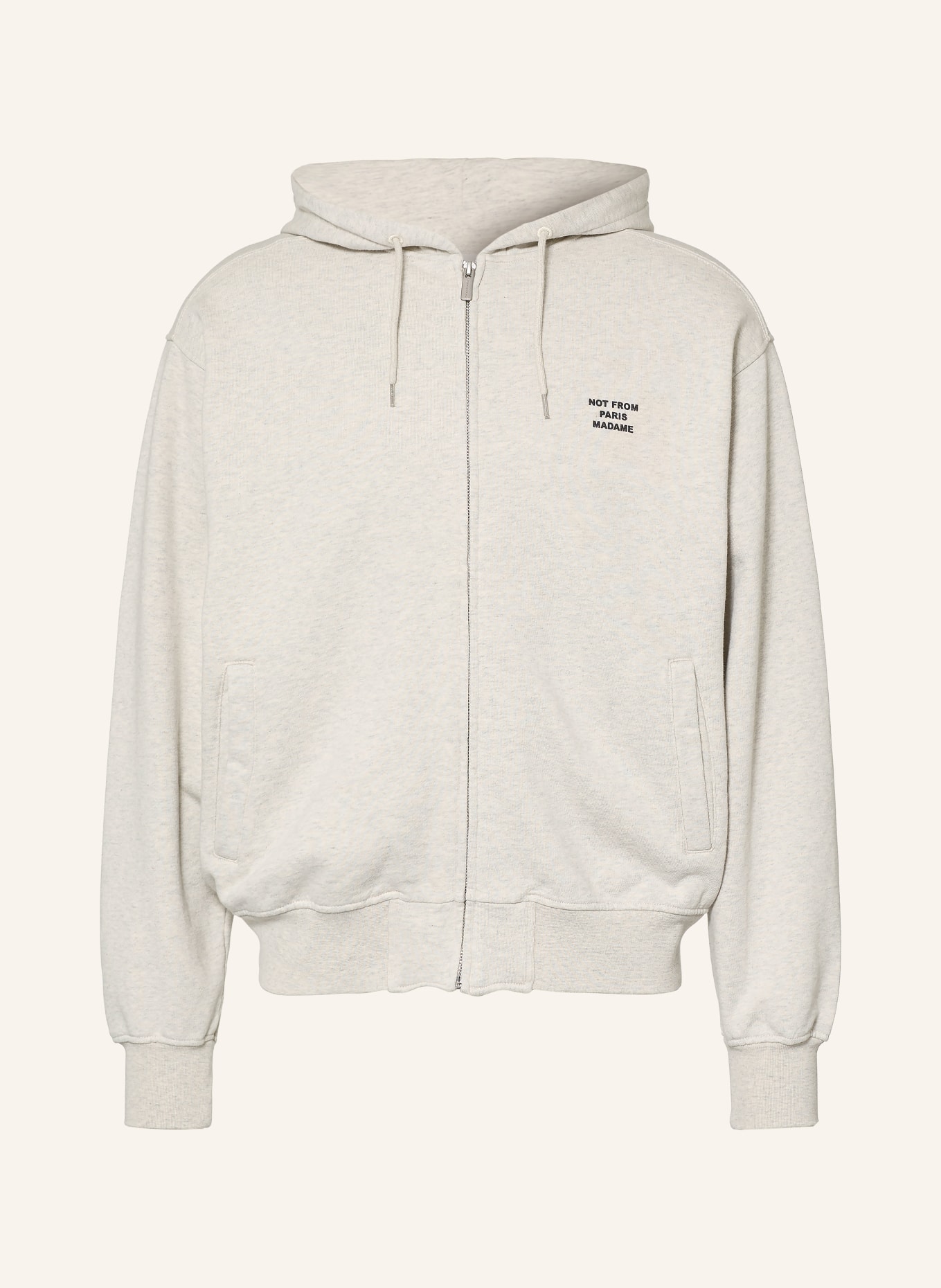 DRÔLE DE MONSIEUR Sweatjacke: HELLGRAU