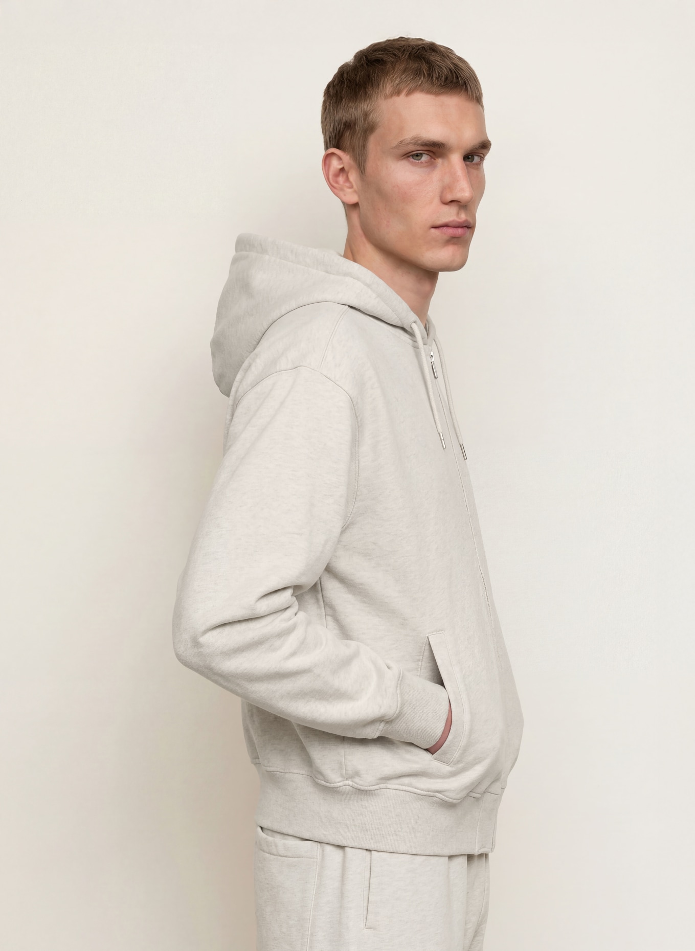 DRÔLE DE MONSIEUR Sweatjacke: HELLGRAU