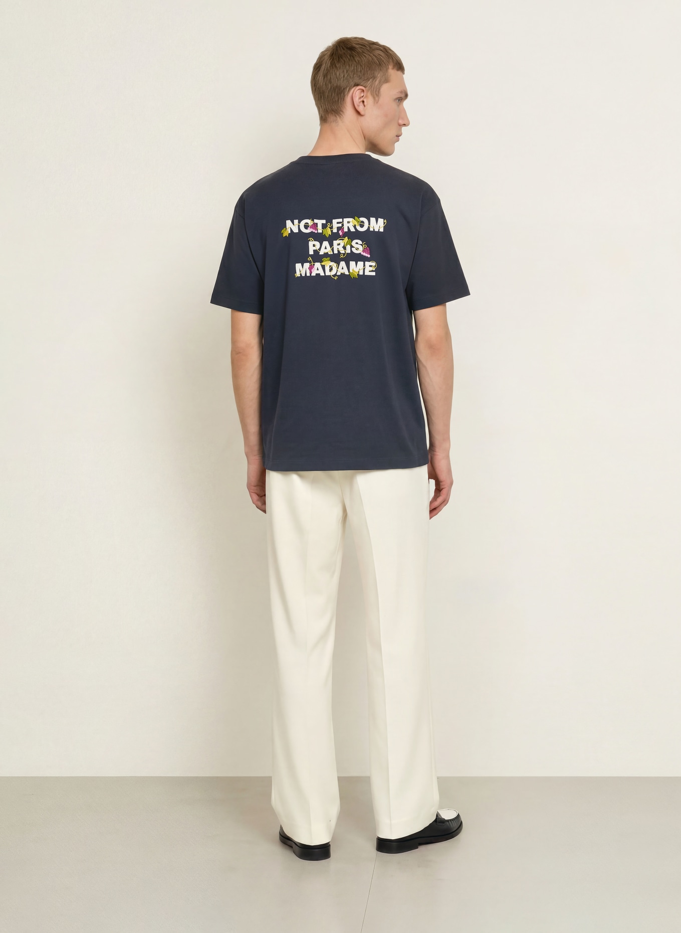 DRÔLE DE MONSIEUR T-shirt: DONKERBLAUW