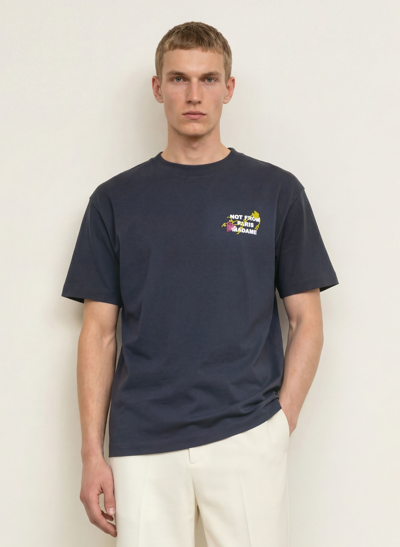 DRÔLE DE MONSIEUR T-shirt: DONKERBLAUW
