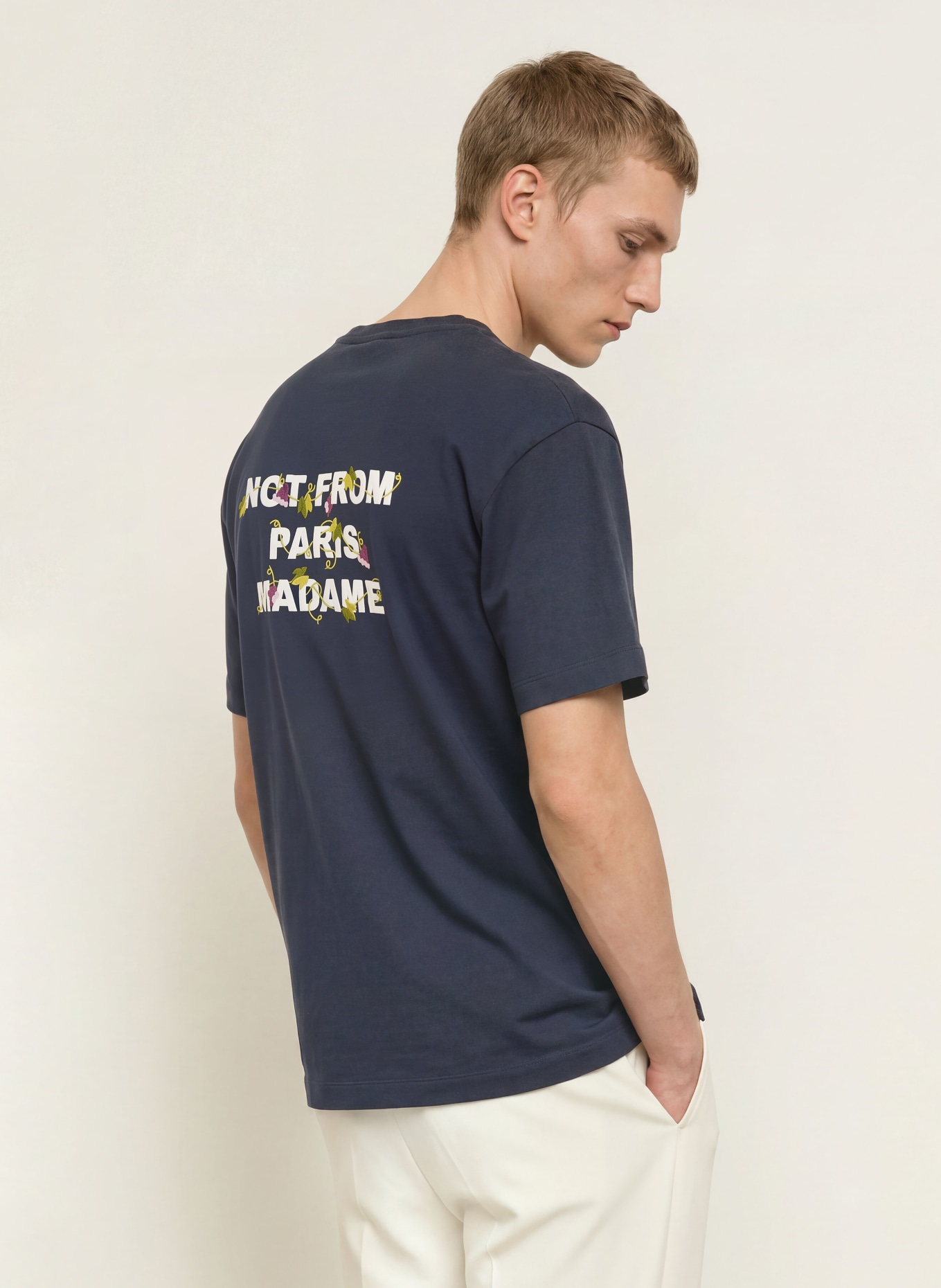 DRÔLE DE MONSIEUR T-shirt: DONKERBLAUW