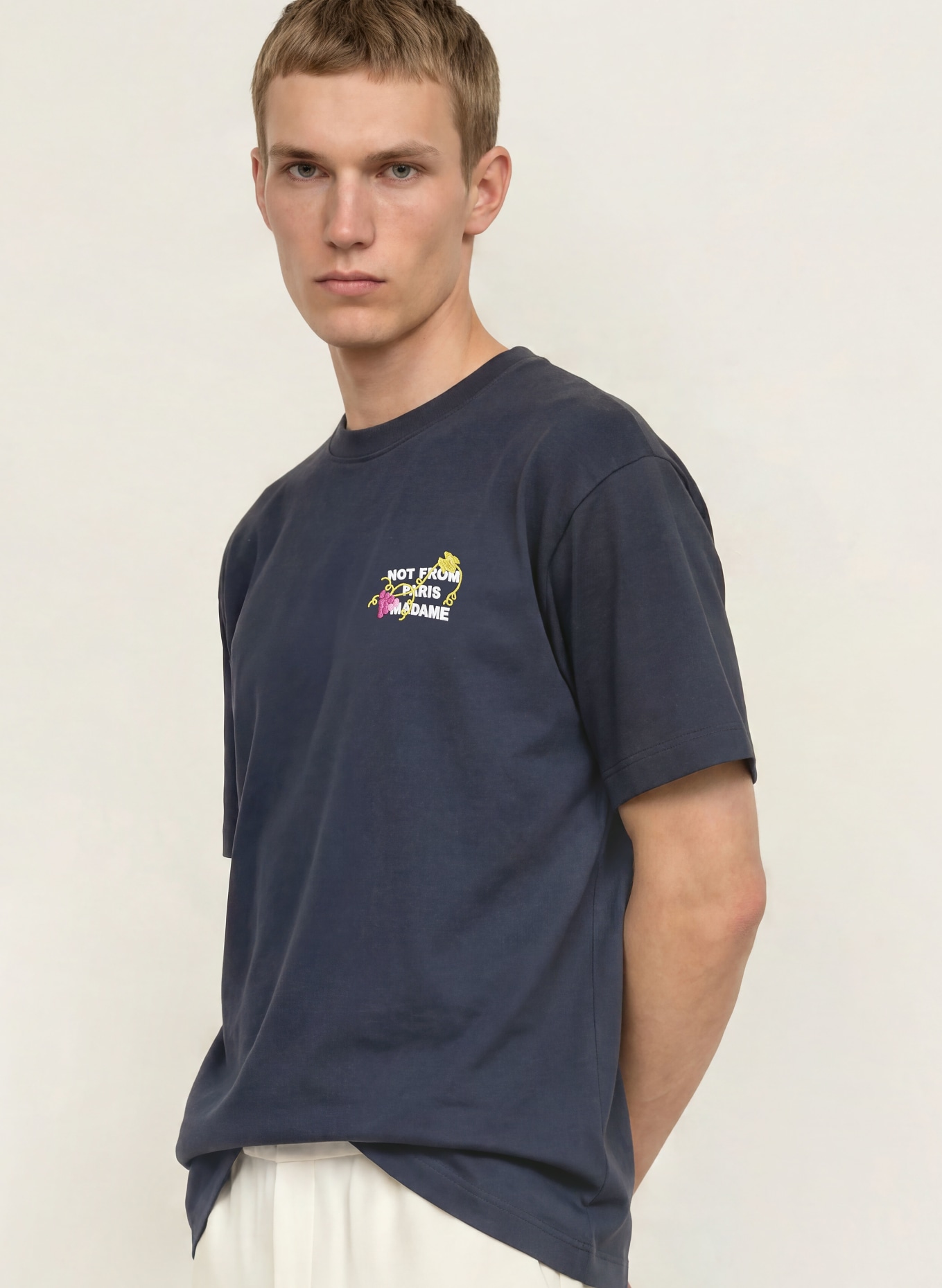 DRÔLE DE MONSIEUR T-shirt: DONKERBLAUW