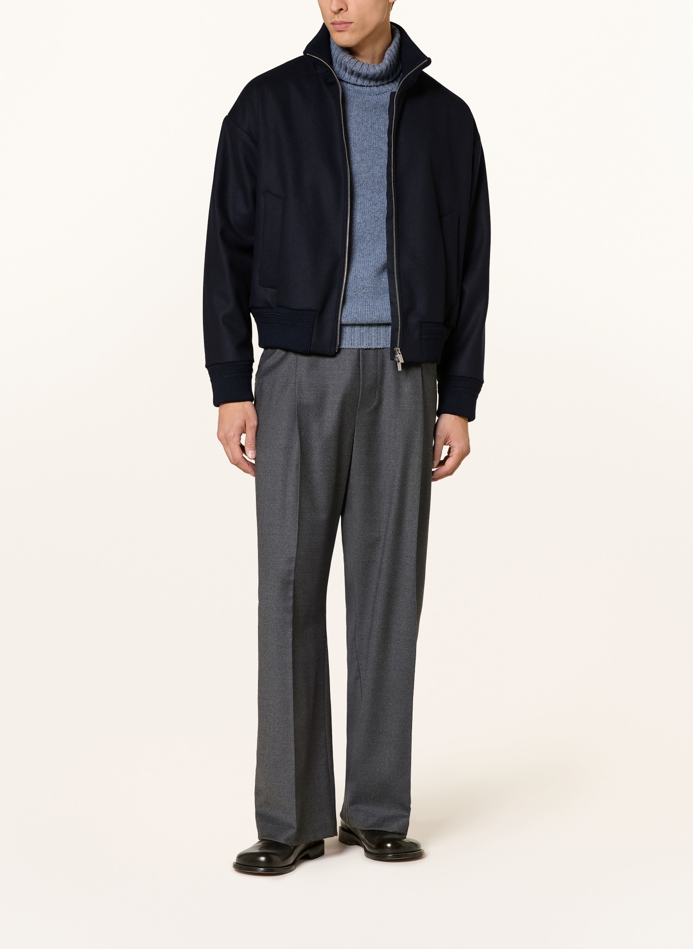 BARENA VENEZIA BOLSER Bomber jacket: DARK BLUE