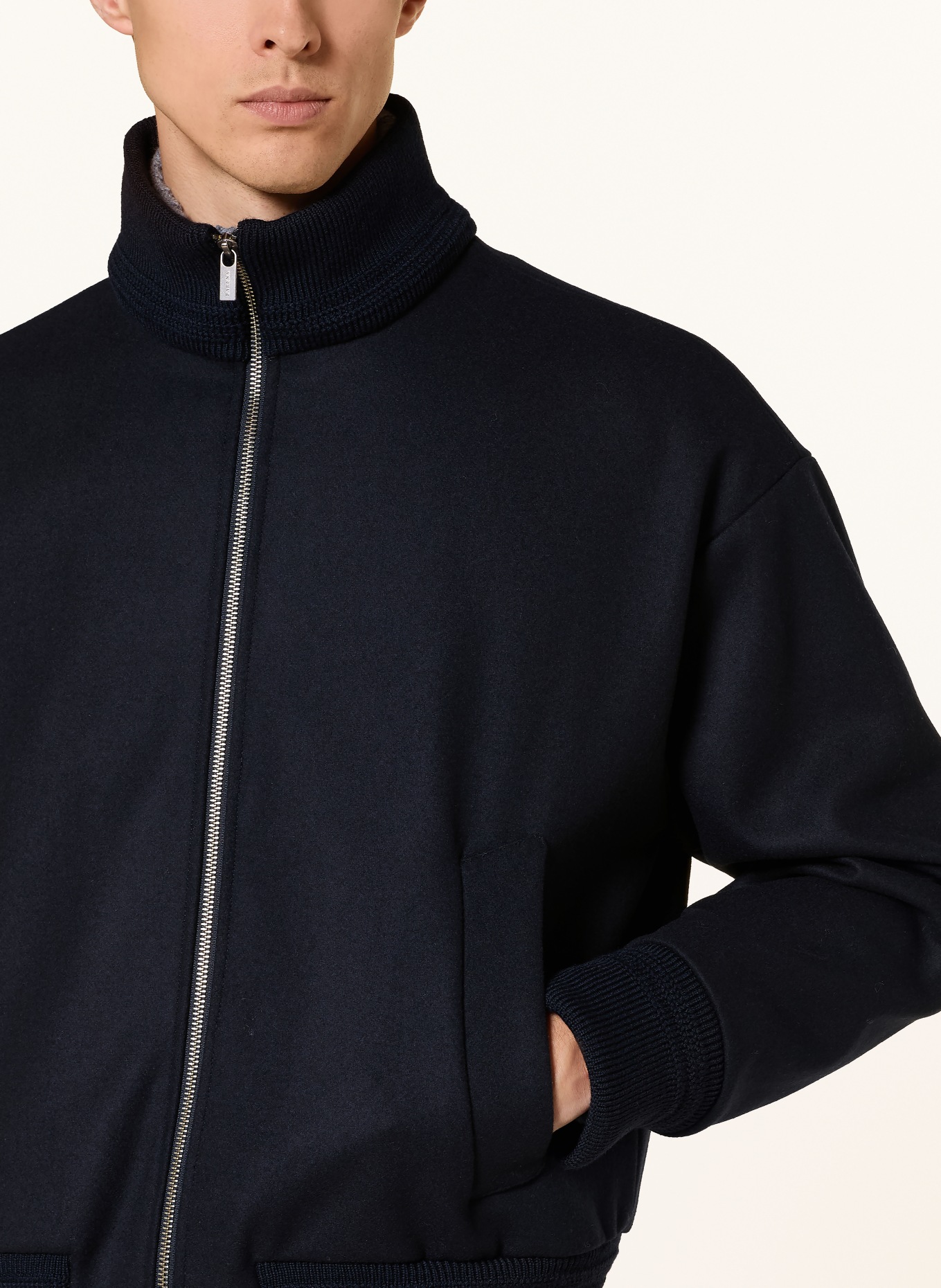 BARENA VENEZIA BOLSER Bomber jacket: DARK BLUE