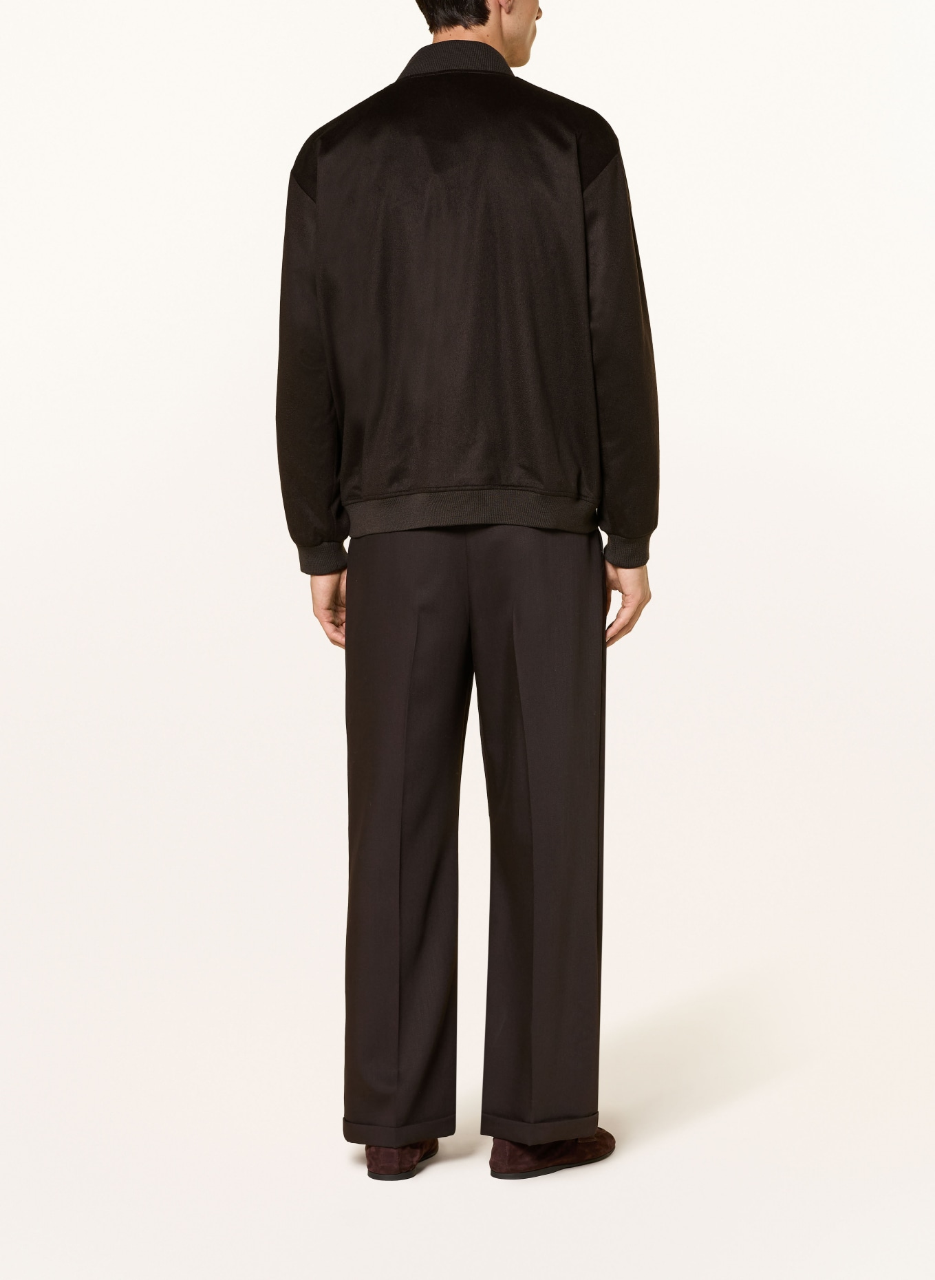 BARENA VENEZIA GABIER Cashmere Bomber jacket: DARK BROWN