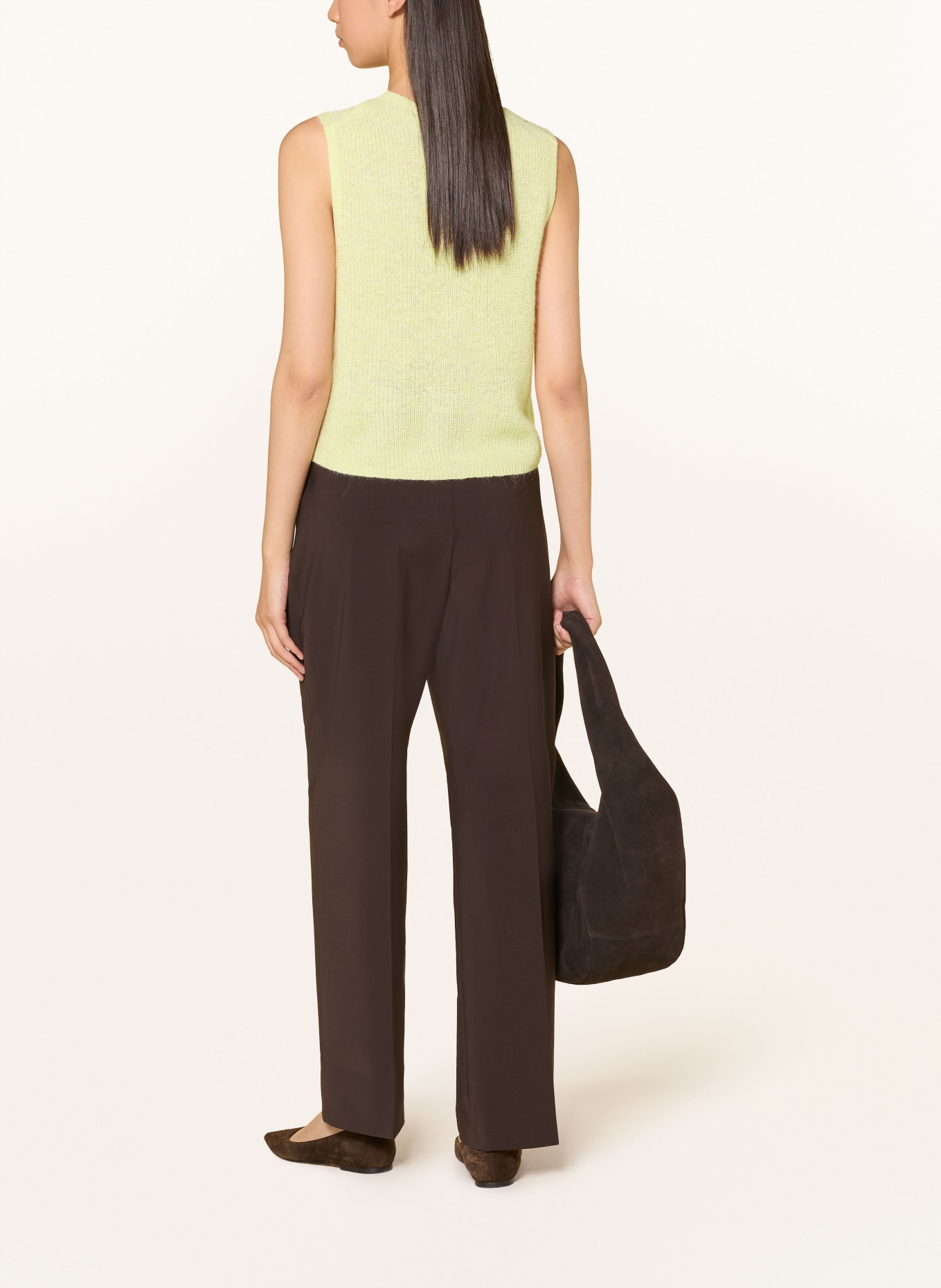 comma Knit vest: LIGHT YELLOW