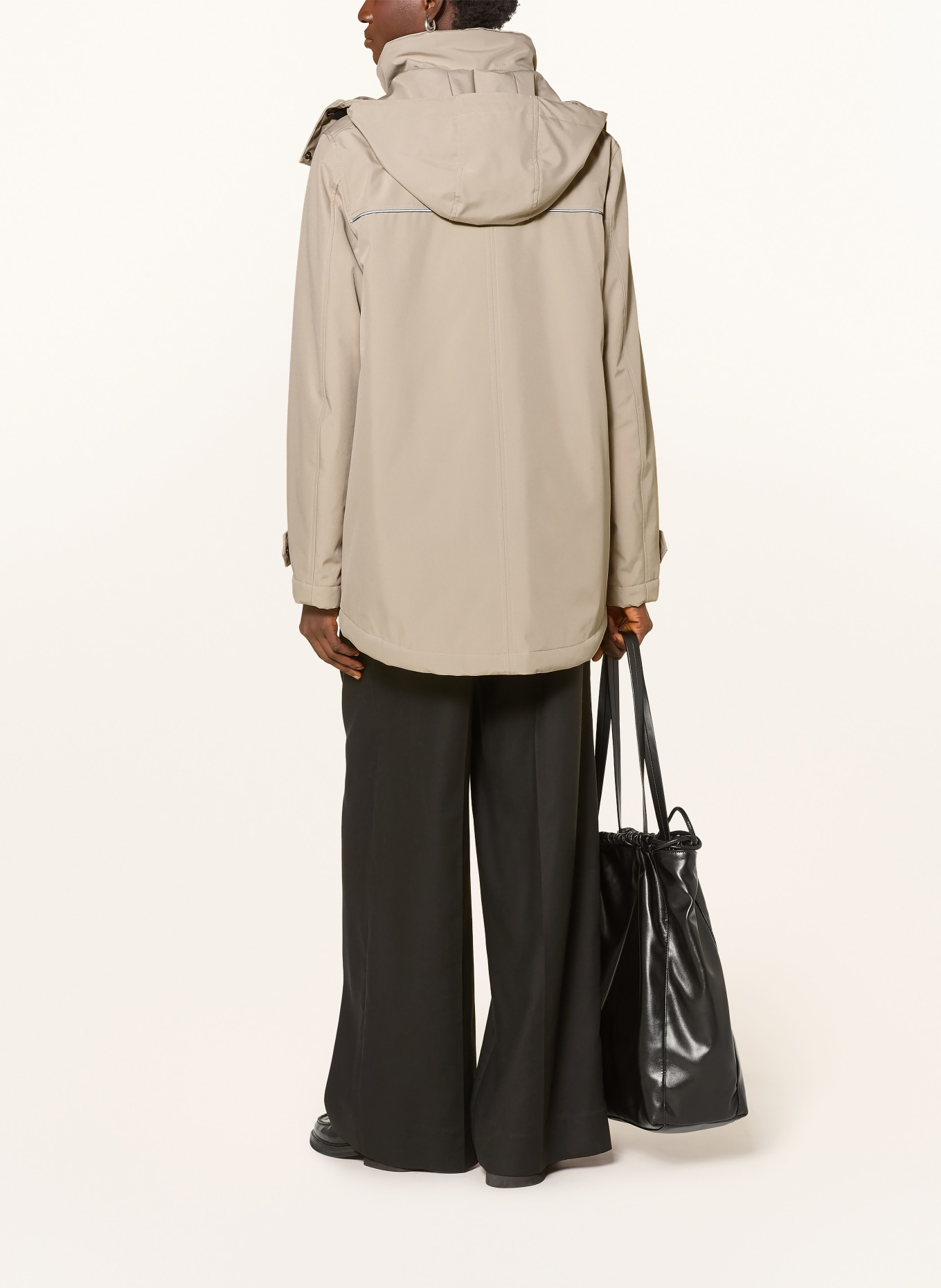 FUCHS SCHMITT Functionele jas HELSINKI met afneembare capuchon: BEIGE