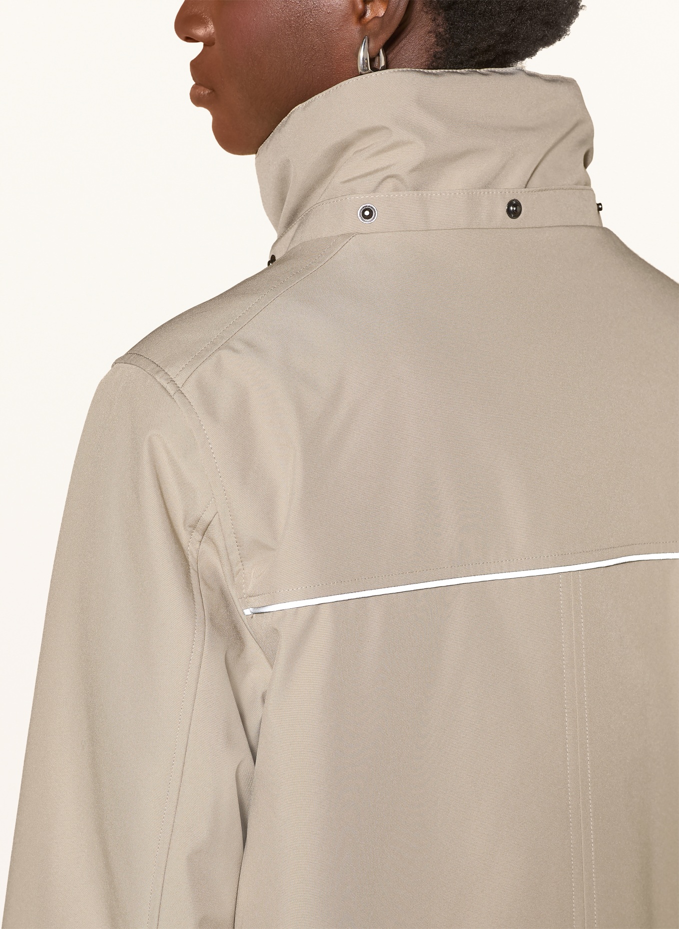 FUCHS SCHMITT Functionele jas HELSINKI met afneembare capuchon: BEIGE