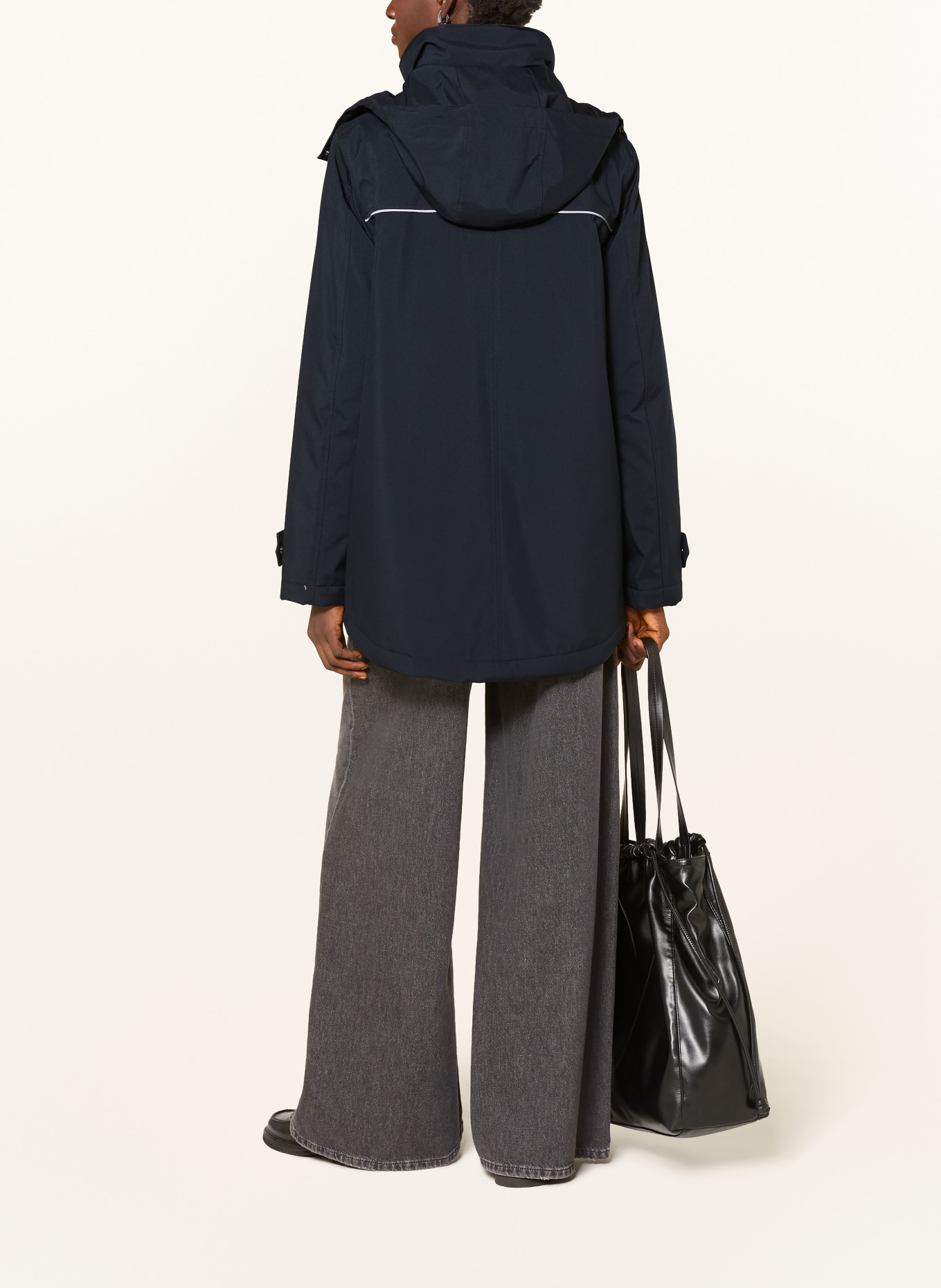 FUCHS SCHMITT Functionele jas HELSINKI met afneembare capuchon: DONKERBLAUW