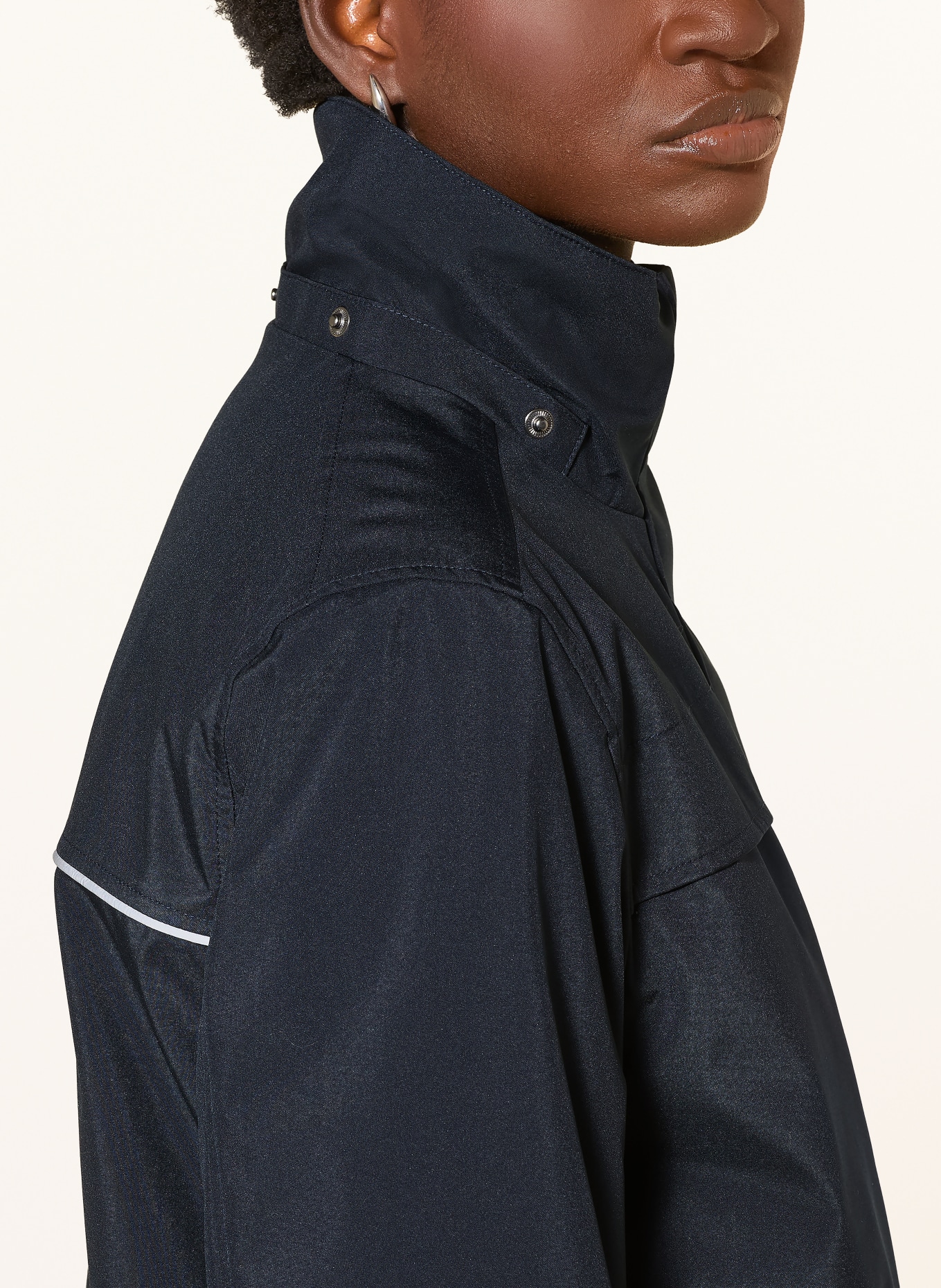FUCHS SCHMITT Functionele jas HELSINKI met afneembare capuchon: DONKERBLAUW