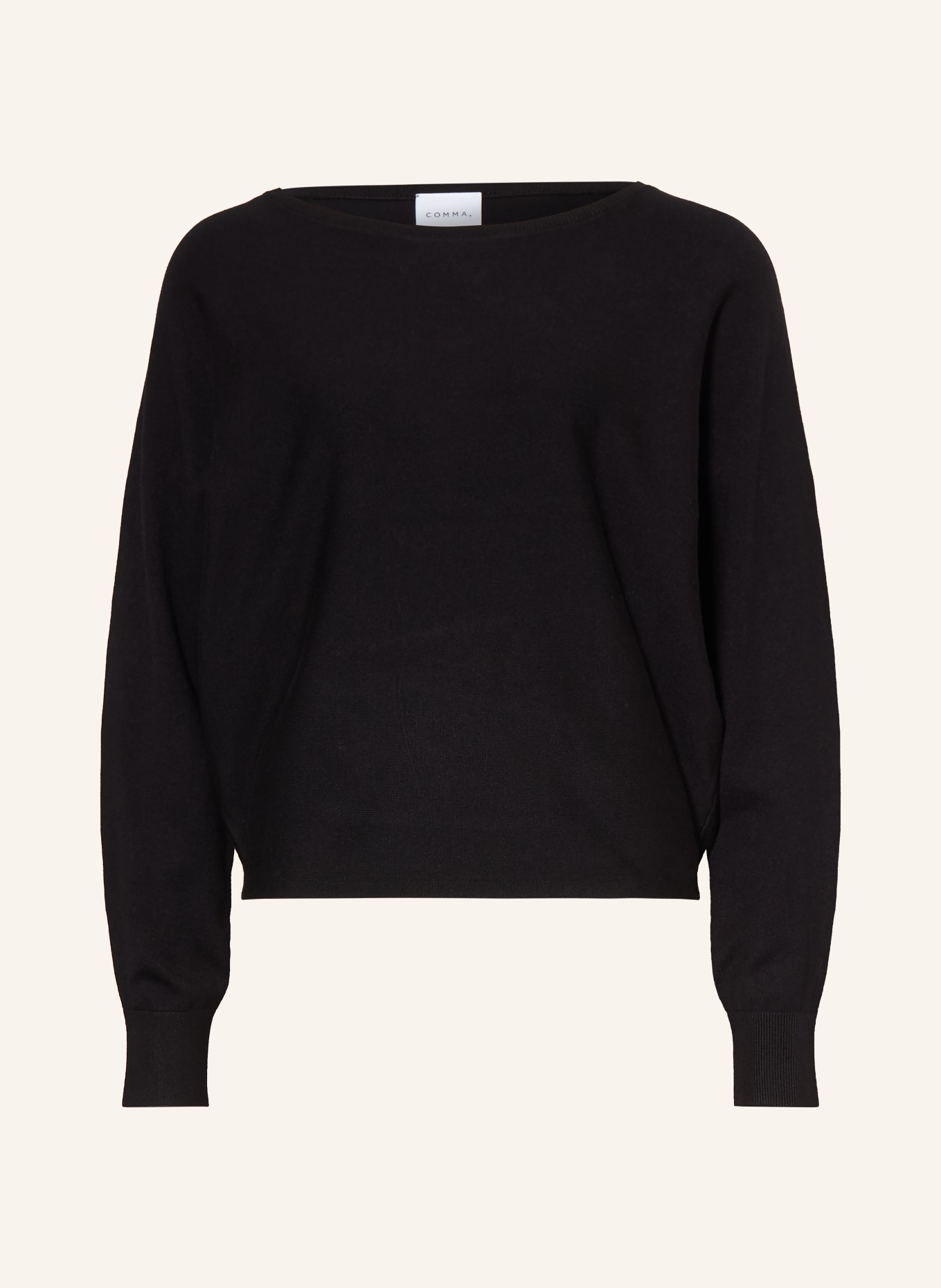 comma Sweater: BLACK
