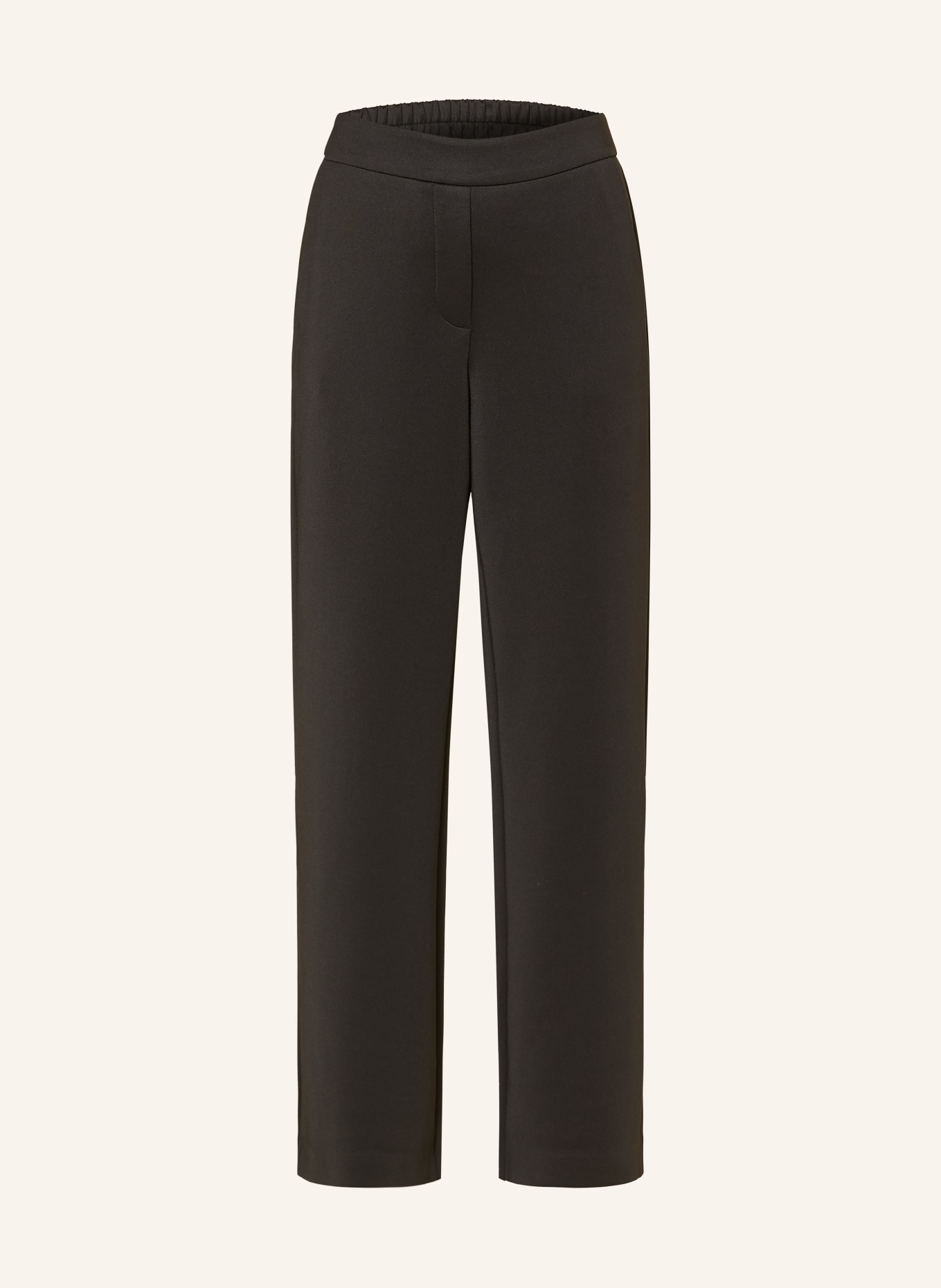 comma 7/8-length trousers made from jersey: BLACK