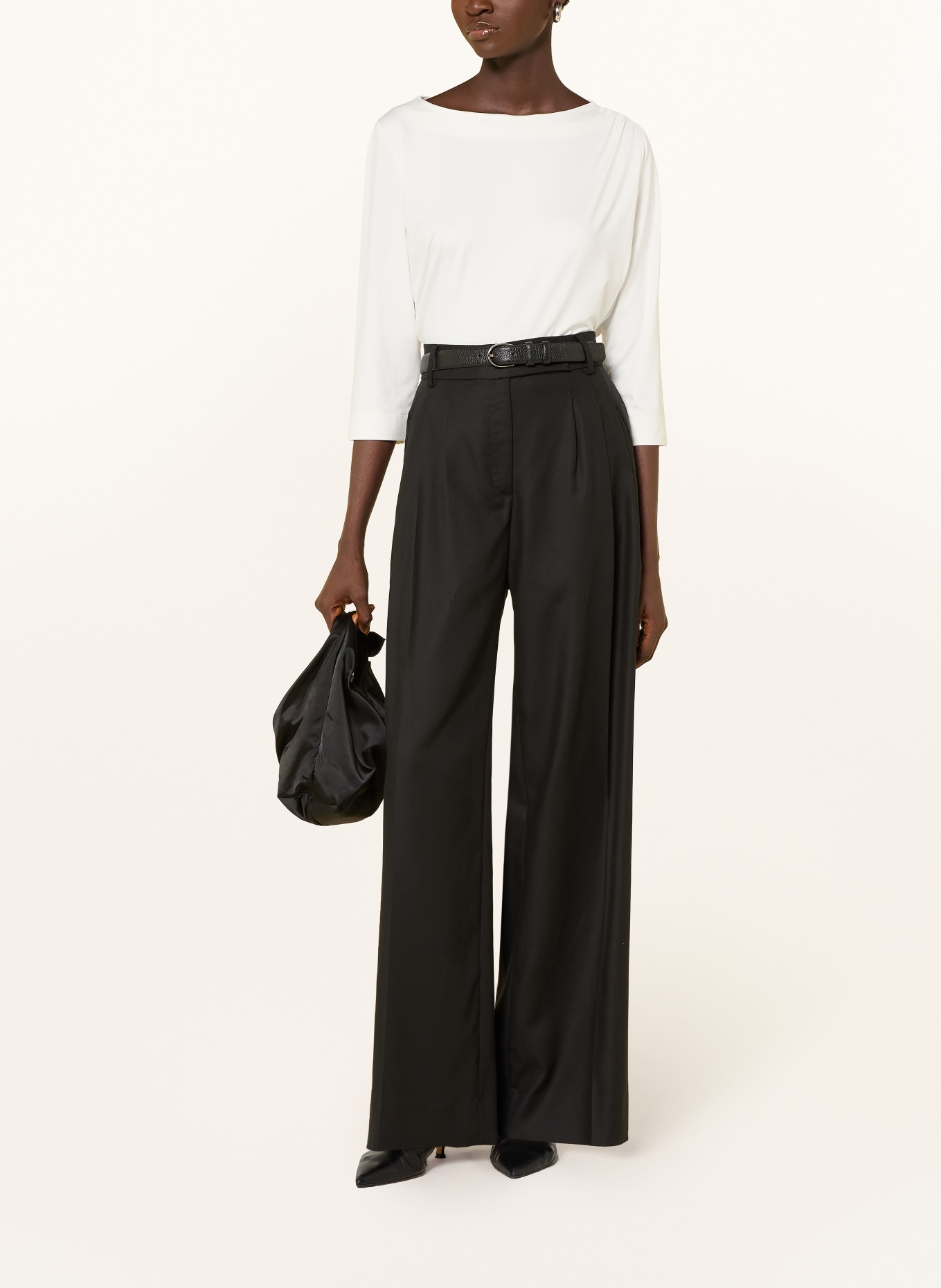 s.Oliver BLACK LABEL Shirt met 3/4-mouwen: WIT