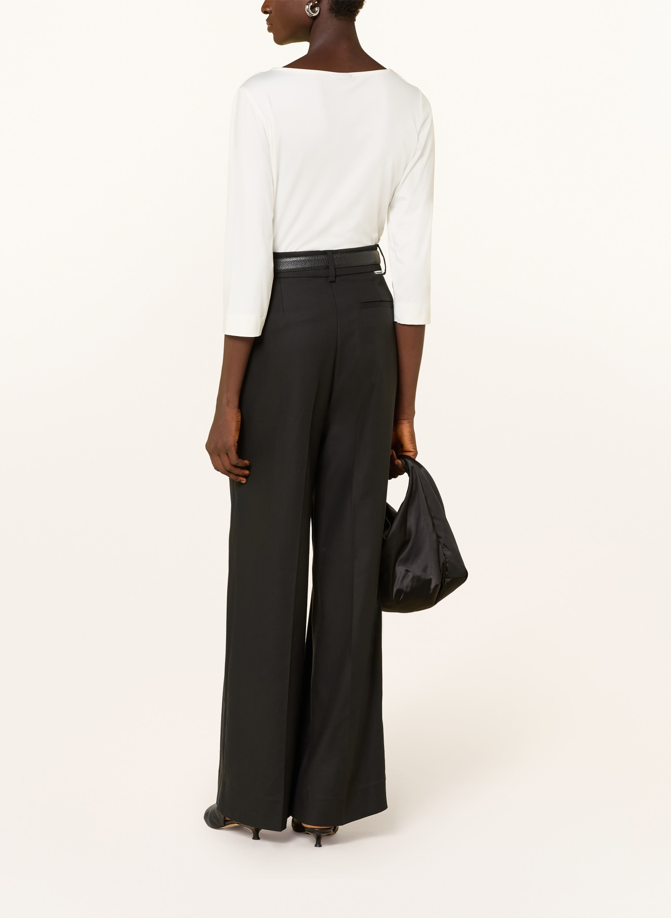 s.Oliver BLACK LABEL Shirt met 3/4-mouwen: WIT
