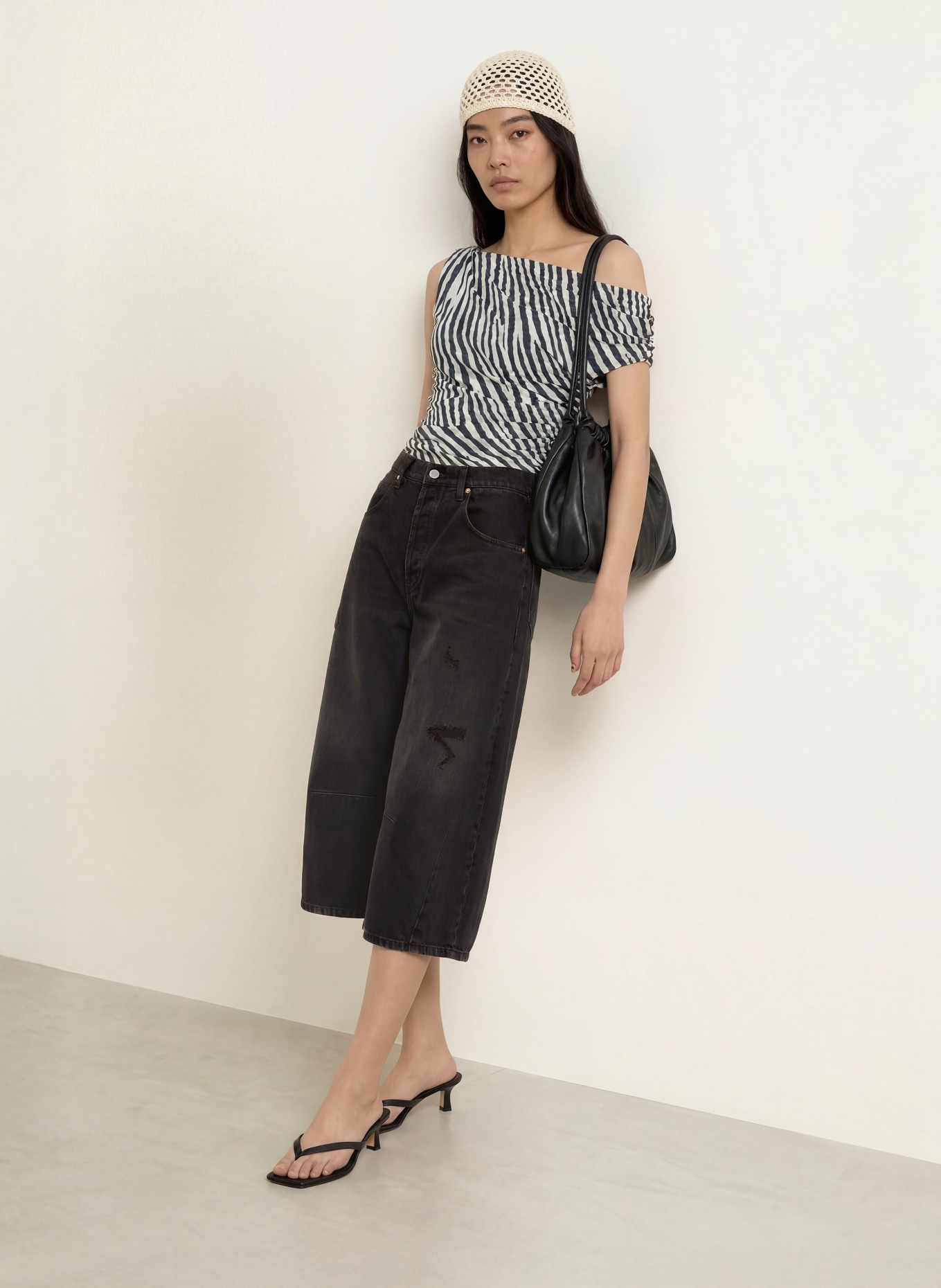 MAC DAYDREAM Jeans-culotte LOS ANGELES: J987 DD mocha used wash