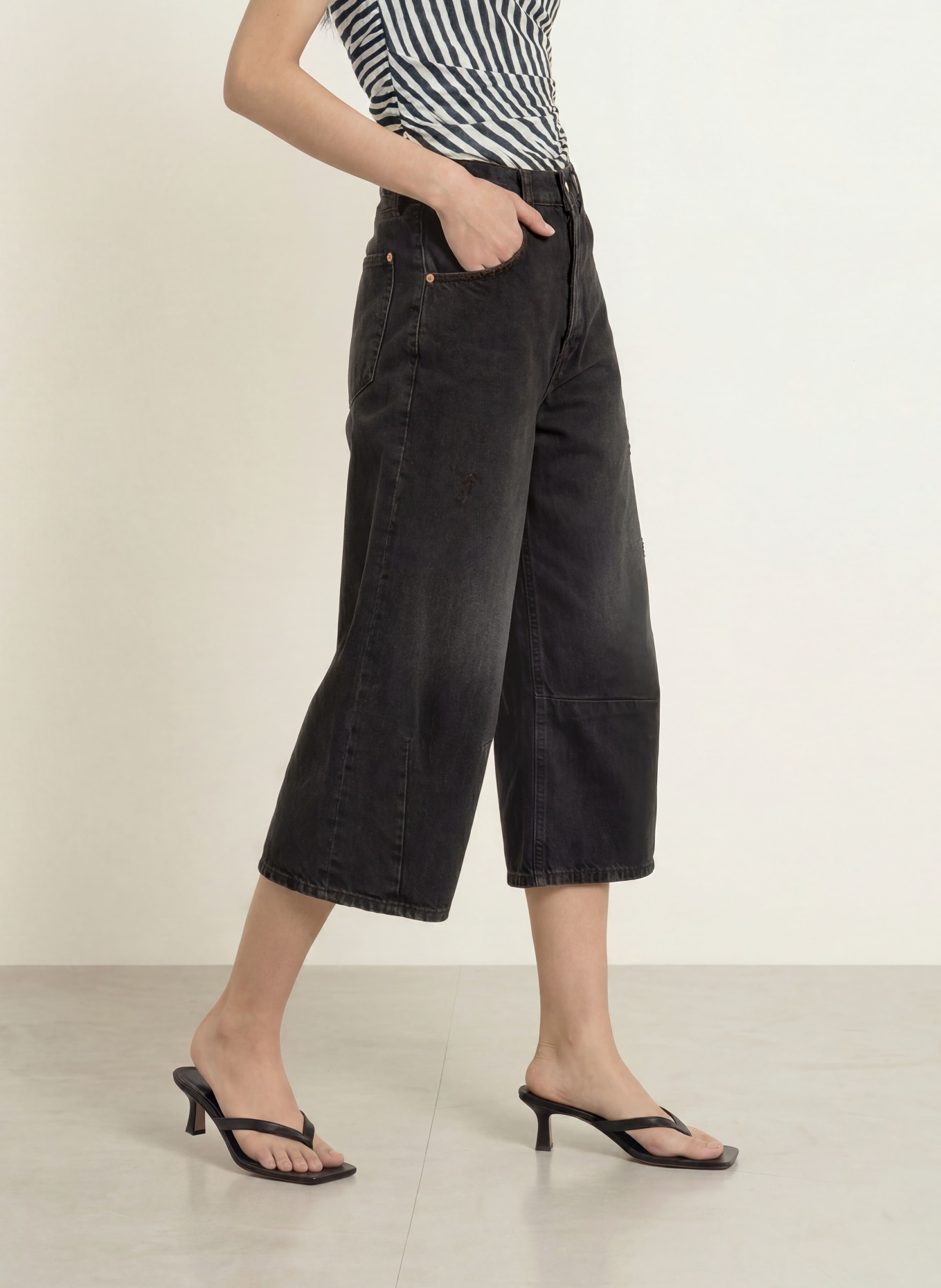MAC DAYDREAM Jeans-culotte LOS ANGELES: J987 DD mocha used wash