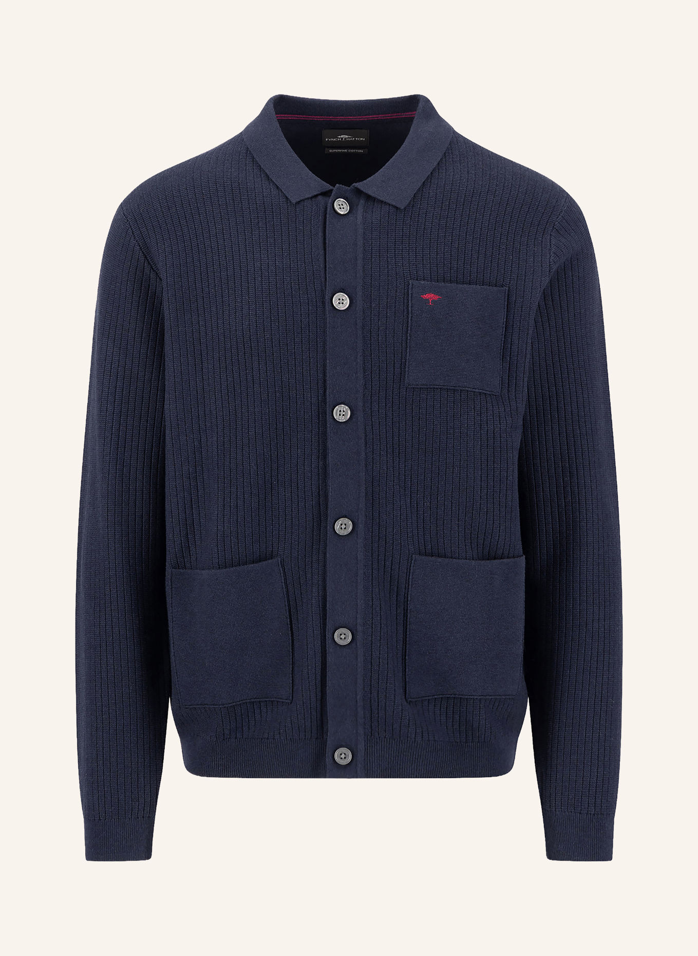 FYNCH-HATTON Vest: DONKERBLAUW