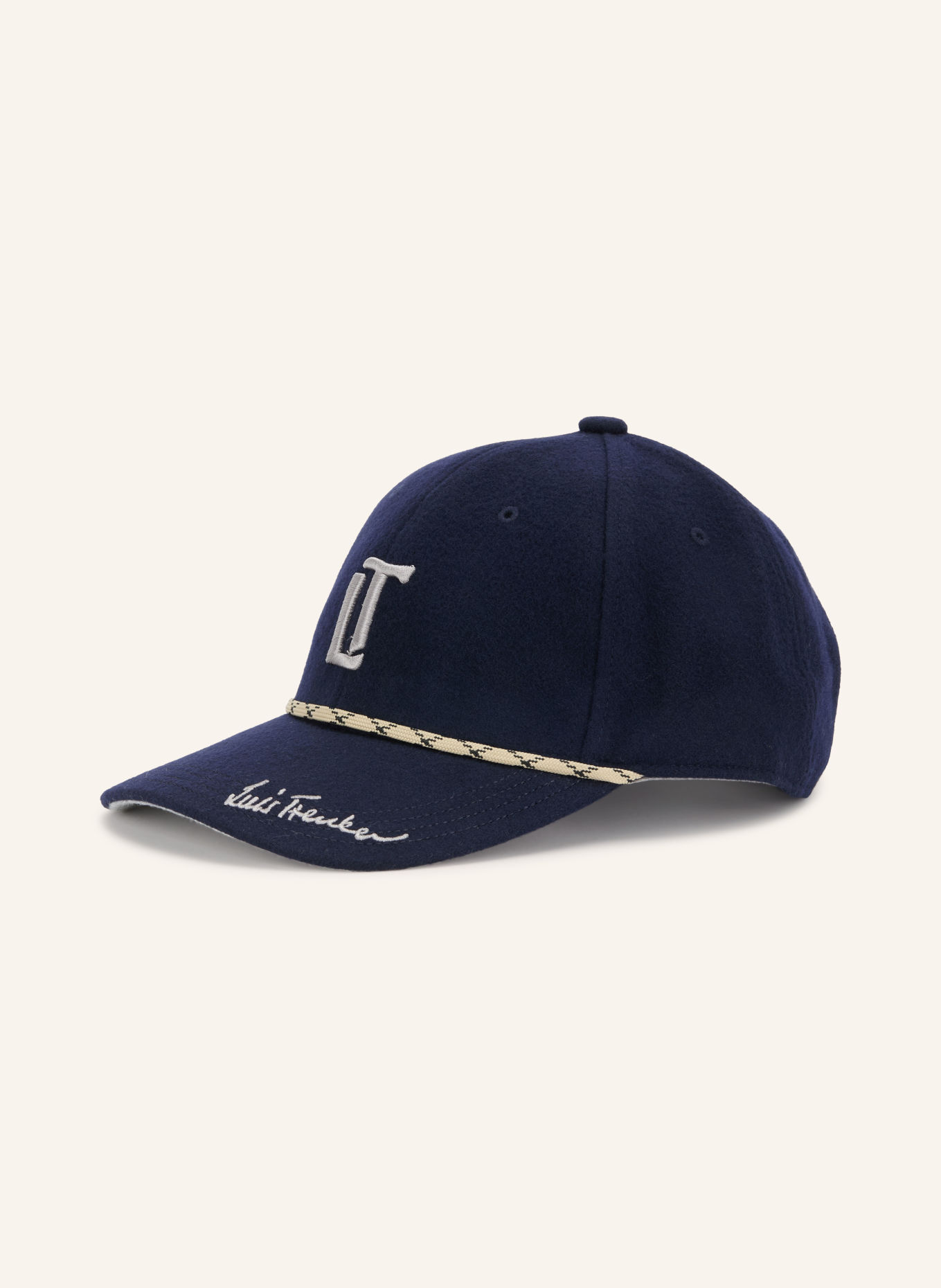 Luis Trenker Cap LUOLE: DUNKELBLAU / CREME / HELLGRAU