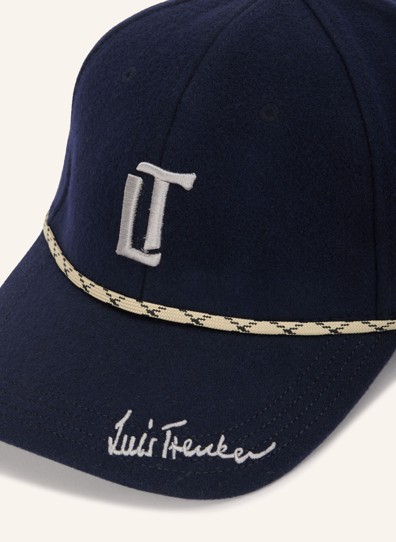 Luis Trenker Cap LUOLE: DUNKELBLAU / CREME / HELLGRAU