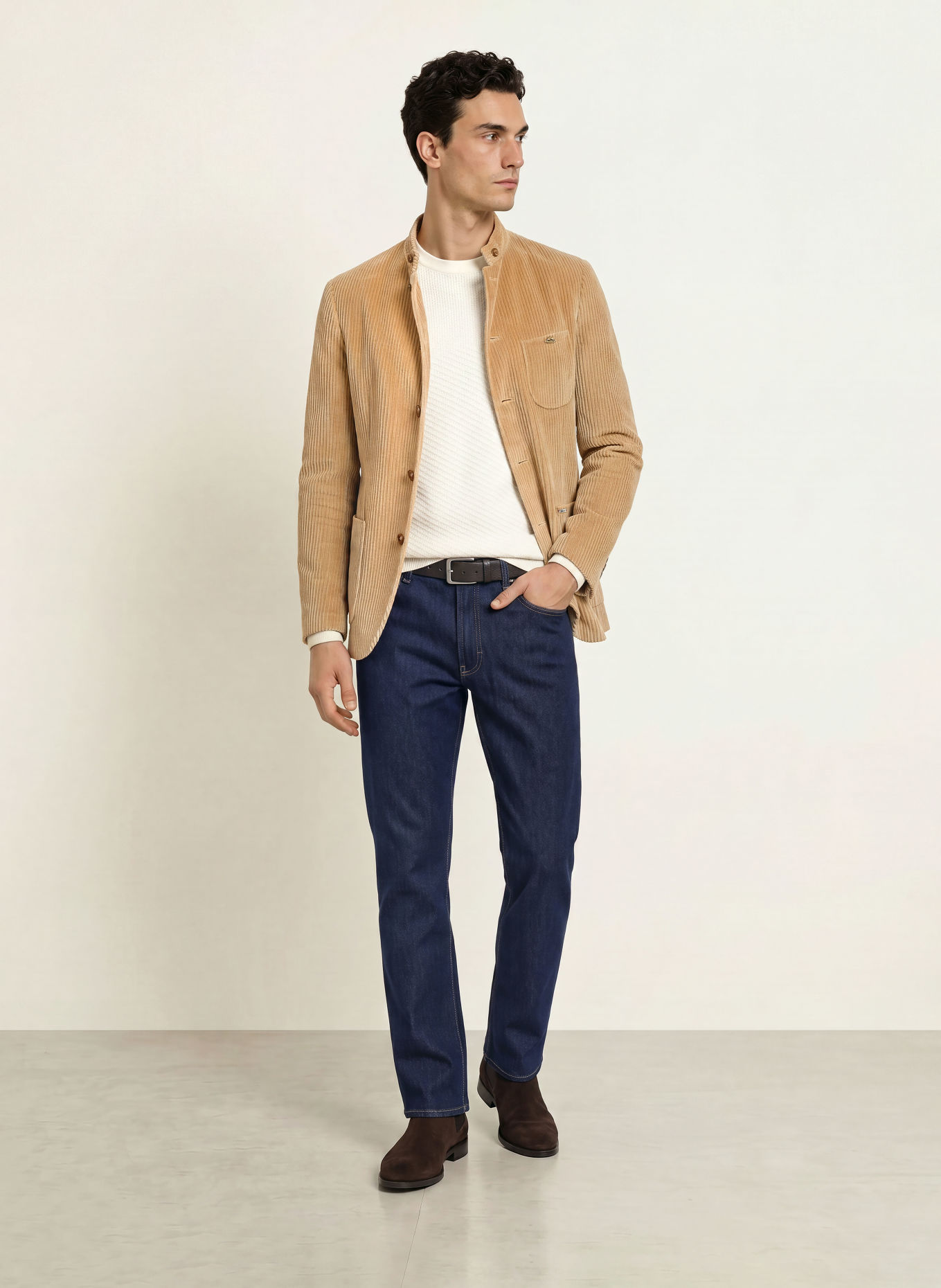 Luis Trenker LUSANDRO Corduroy Blazer, Regular Fit: BEIGE