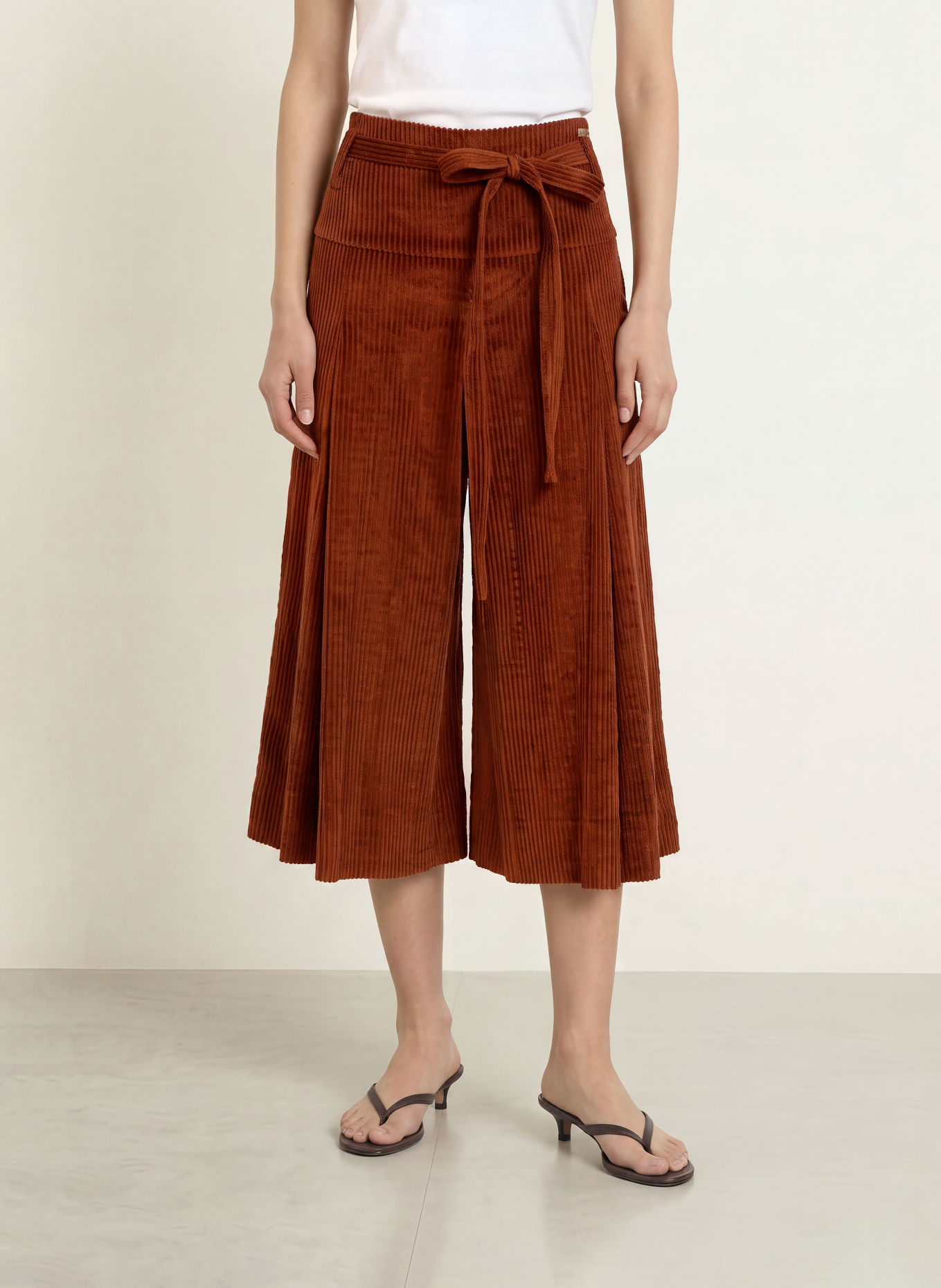 Luis Trenker Pantalon style jupe-culotte LULILIBETH: MARRON