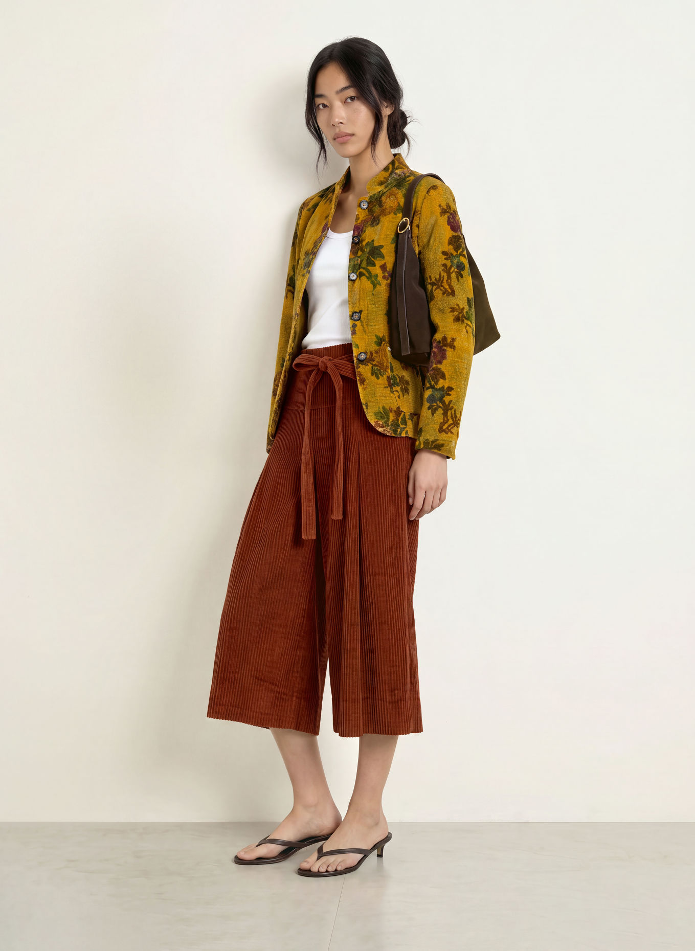Luis Trenker Pantalon style jupe-culotte LULILIBETH: MARRON
