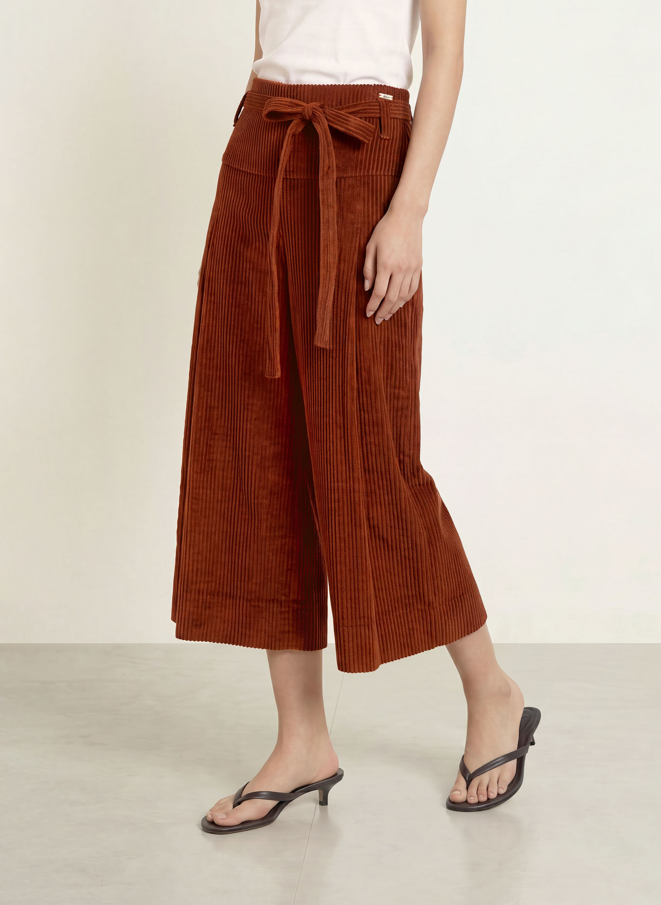 Luis Trenker Pantalon style jupe-culotte LULILIBETH: MARRON