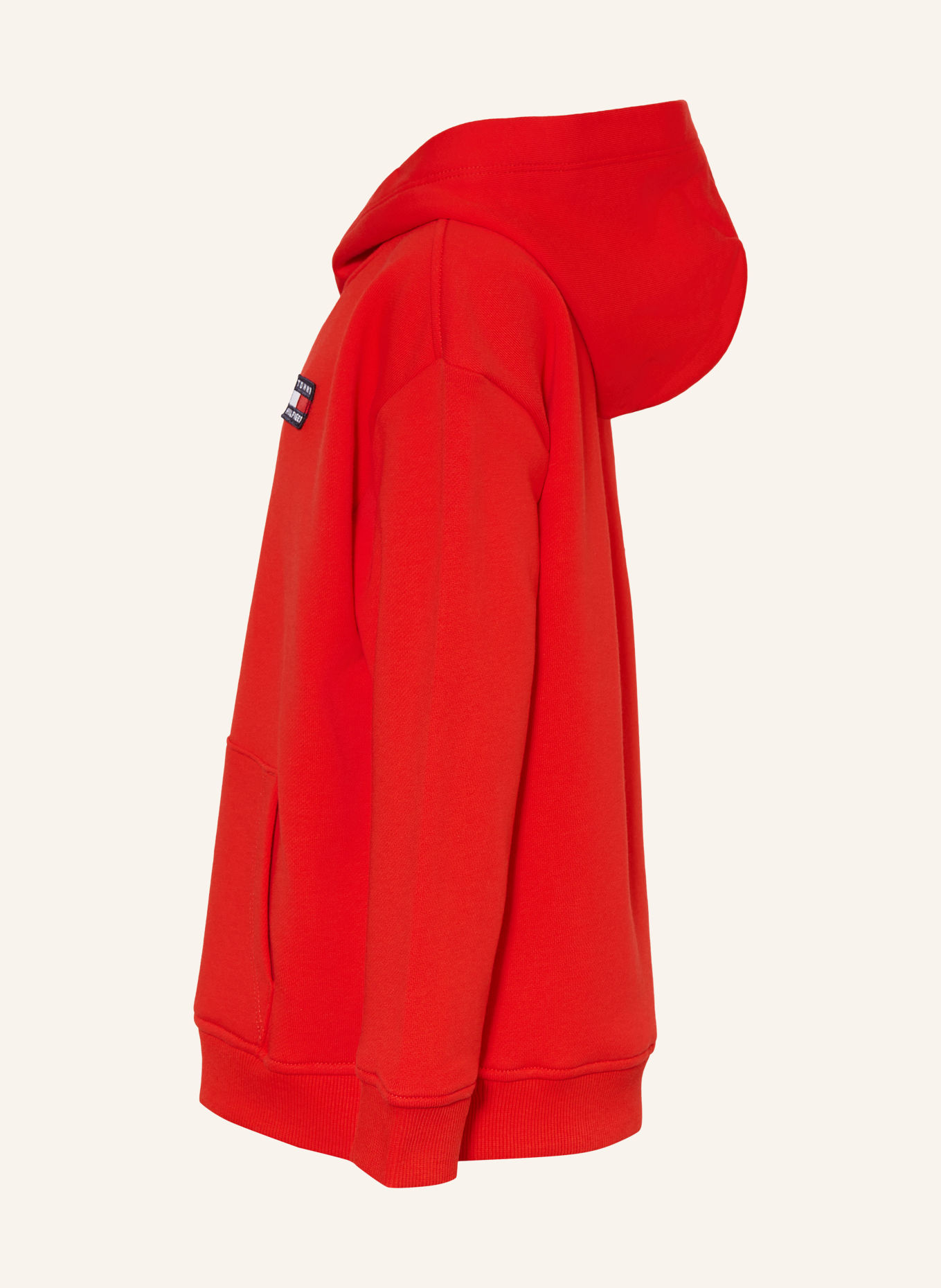 TOMMY HILFIGER Hoodie: RED / DARK BLUE / WHITE