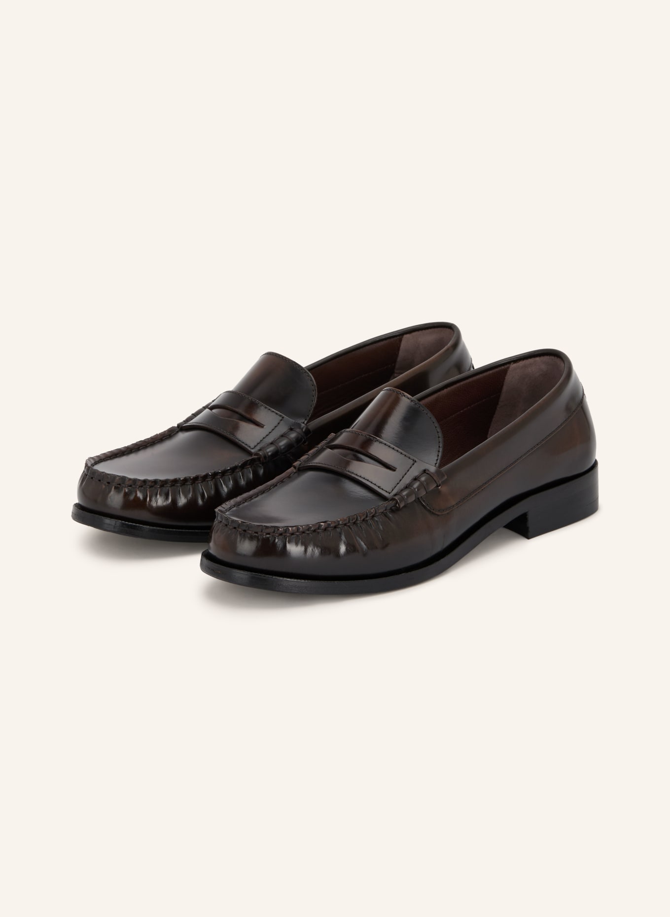 ALOHAS RIVET Penny loafer: DARK BROWN