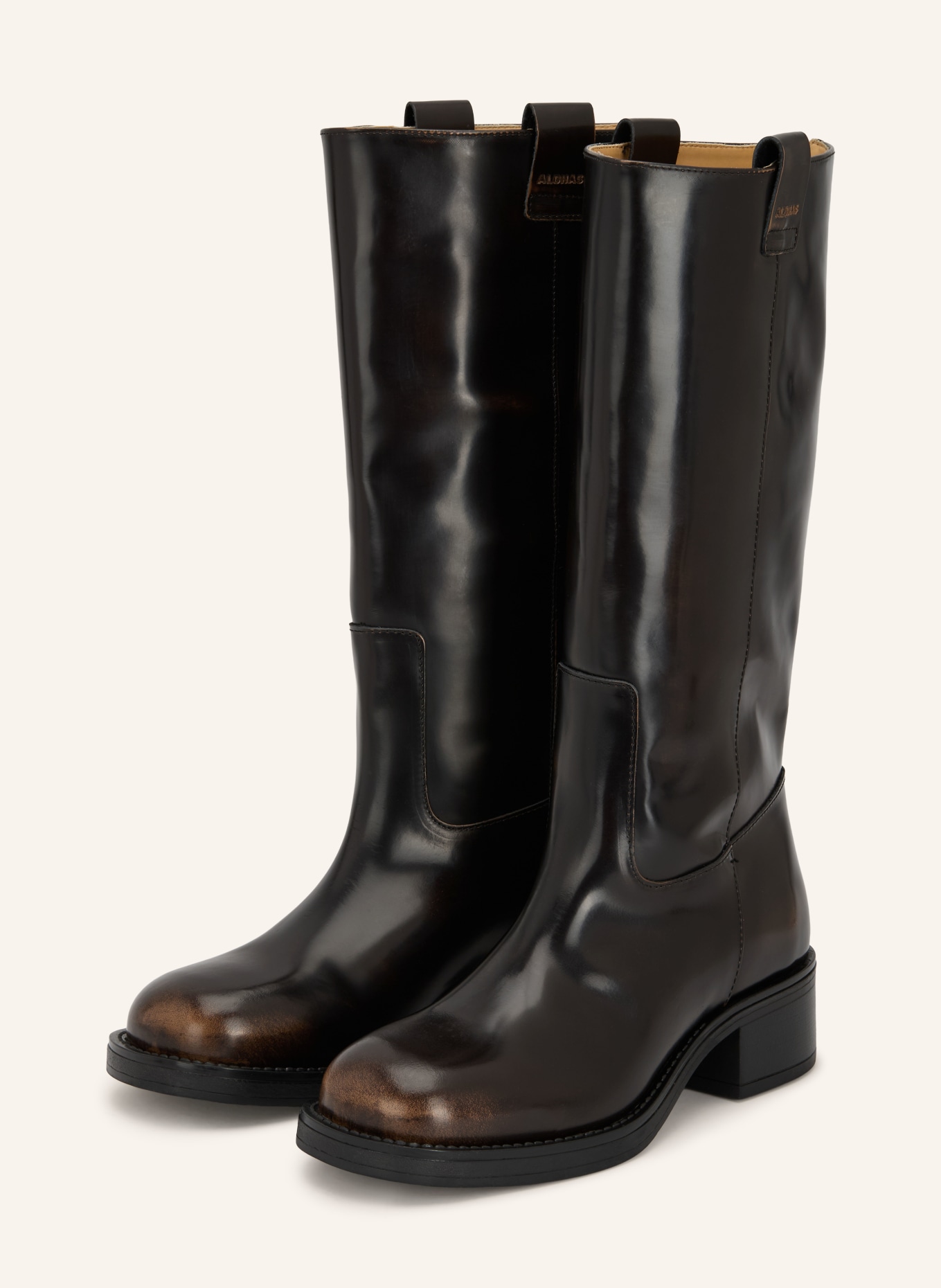 ALOHAS Bottes SAJAN: MARRON FONCÉ