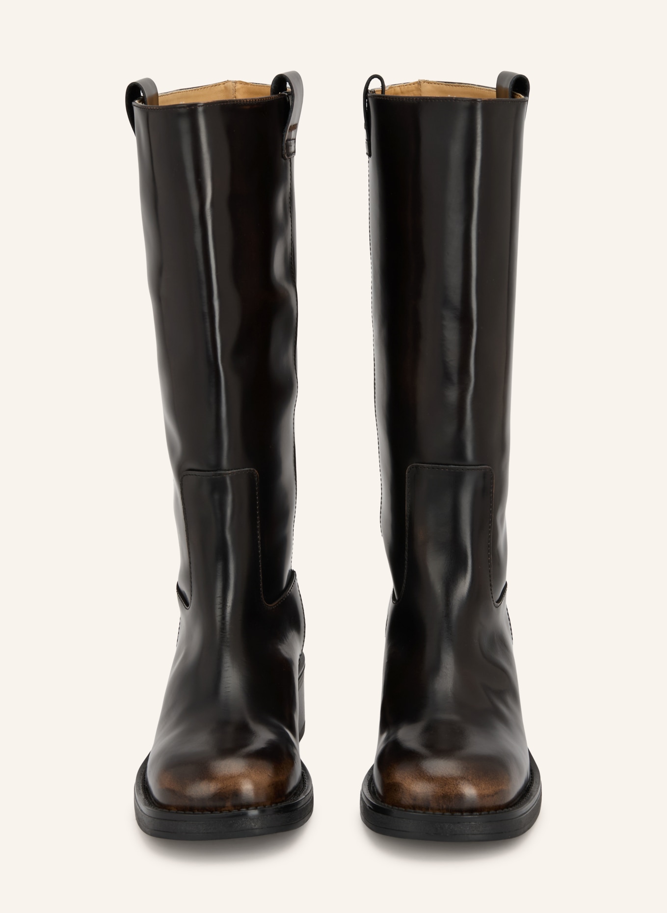 ALOHAS Bottes SAJAN: MARRON FONCÉ