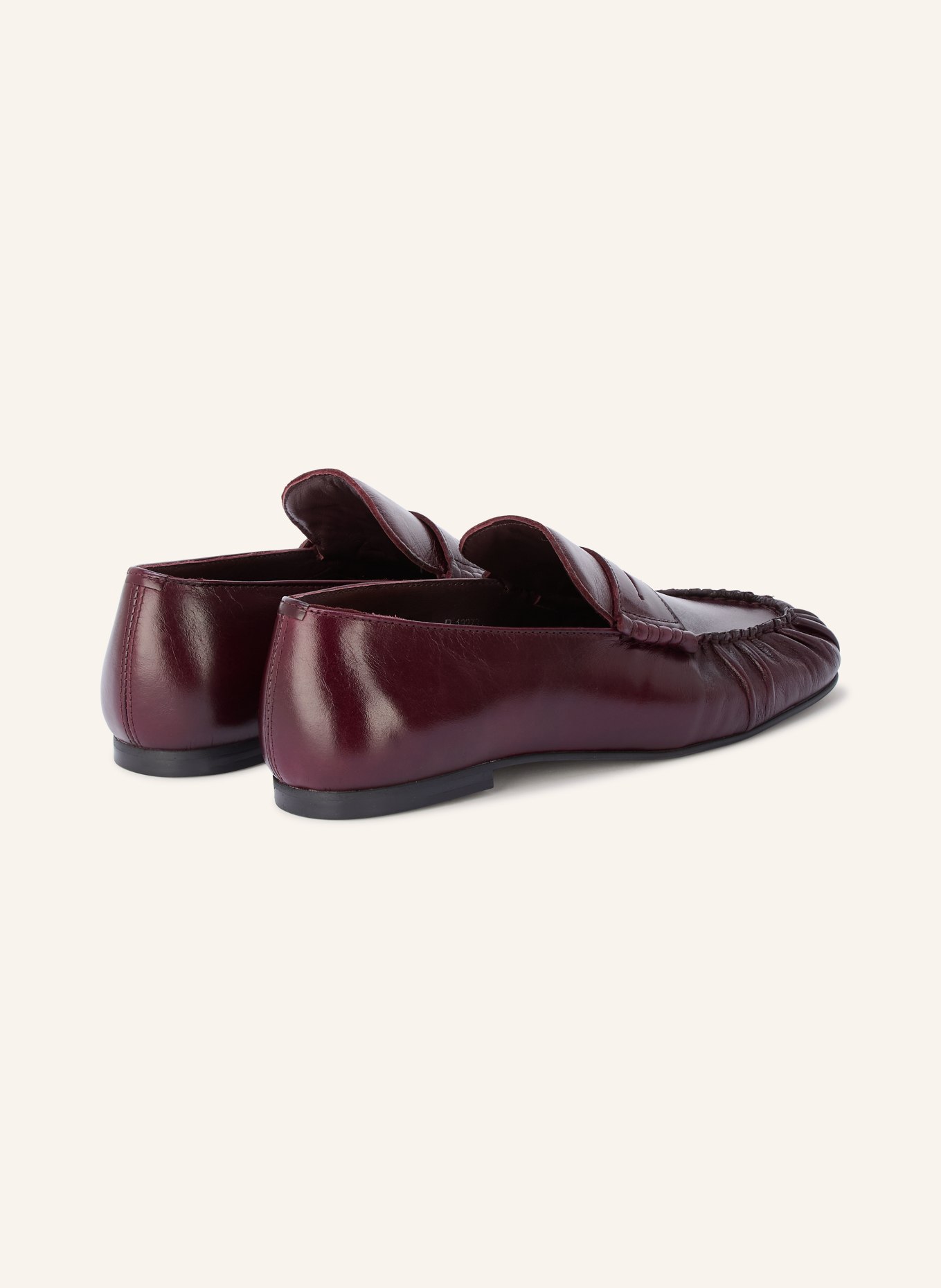 ALOHAS AVEN Penny loafer: DARK RED