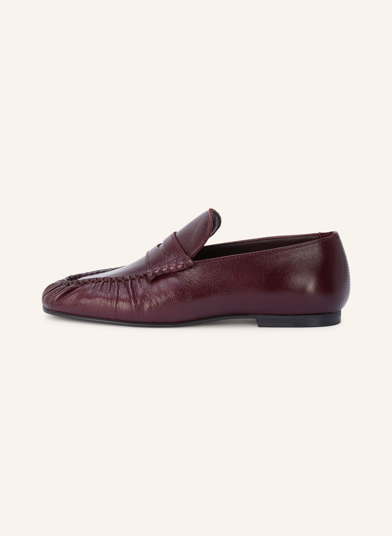 ALOHAS AVEN Penny loafer: DARK RED